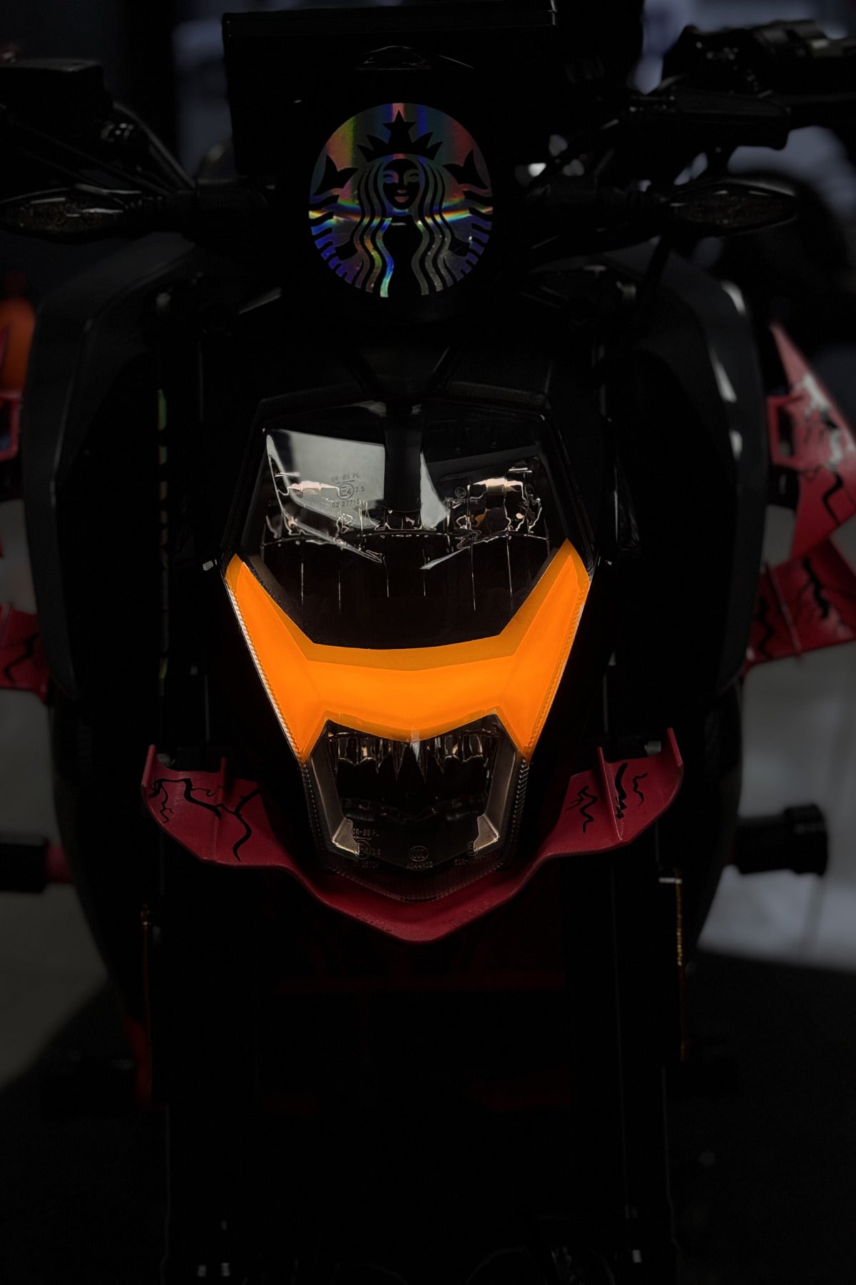 CFMOTO NK250 Gündüz Led için Renkli Far Filmi Sticker
