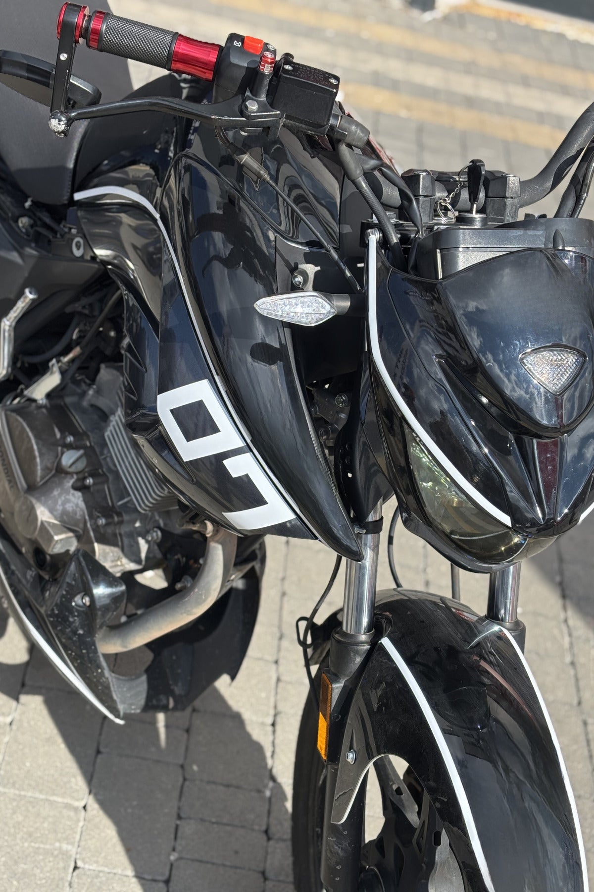 Mondial Drift-L için Beyaz Renk 07 Sticker Etiket (Sağ ve Sol )