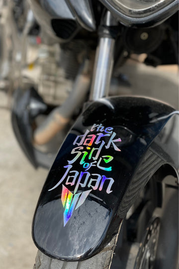 Motor-kask İçin Dark Side Of Japan Mt Logolu Hologramlı Sticker Etiket 16cmx10cm (1 Adet)