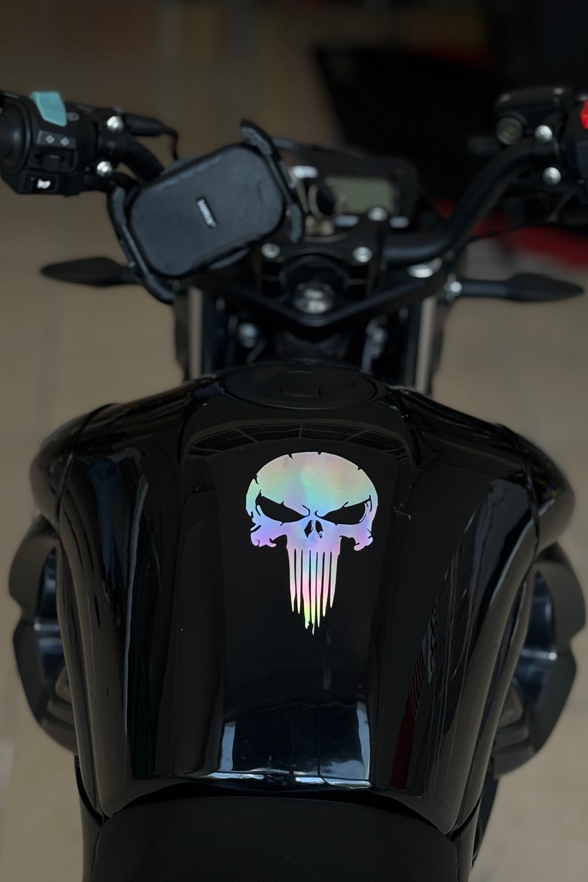Motor ve Kask için Punisher Sticker Etiket