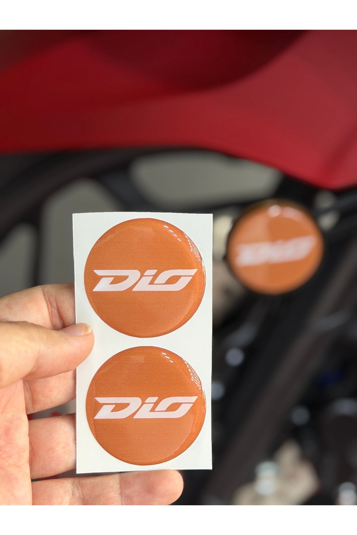 Motosiklet Kedigözü için Reflektör Damla Sticker (Desenli)