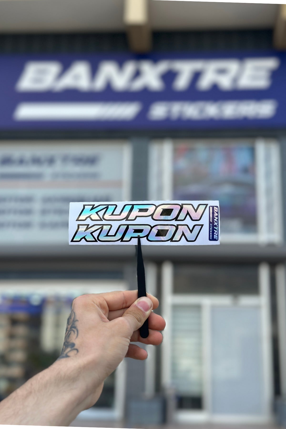 Kupon Hologramlı Araba-Motor-Bilgisayar İçin Sticker 15Cm (2 Adet)