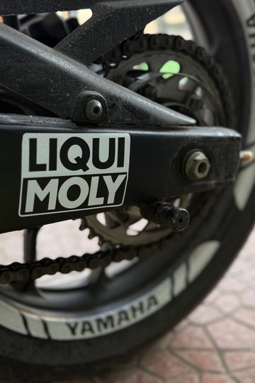 Motor-Araba-Laptop için Beyaz LIQUI MOLY Sticker (10CMX6,5CM)