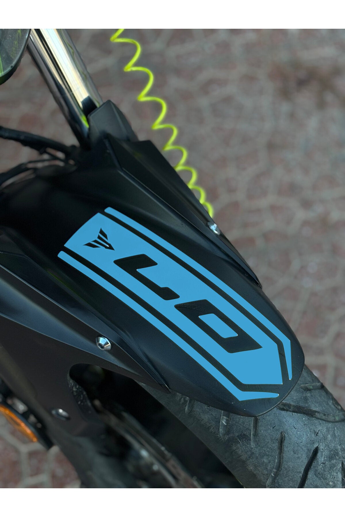 Yamaha MT-07 için Ön Çamurluk için Sticker Etiket (1 Adet)