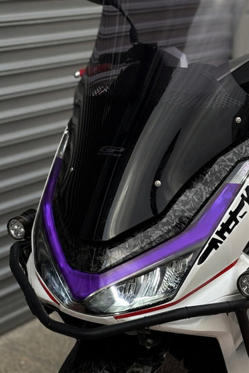 Honda PCX 2025 Model için Far Renklendirme Far Tasarım Film Sticker (Sağ ve Sol 2 Parçadan Oluşur)