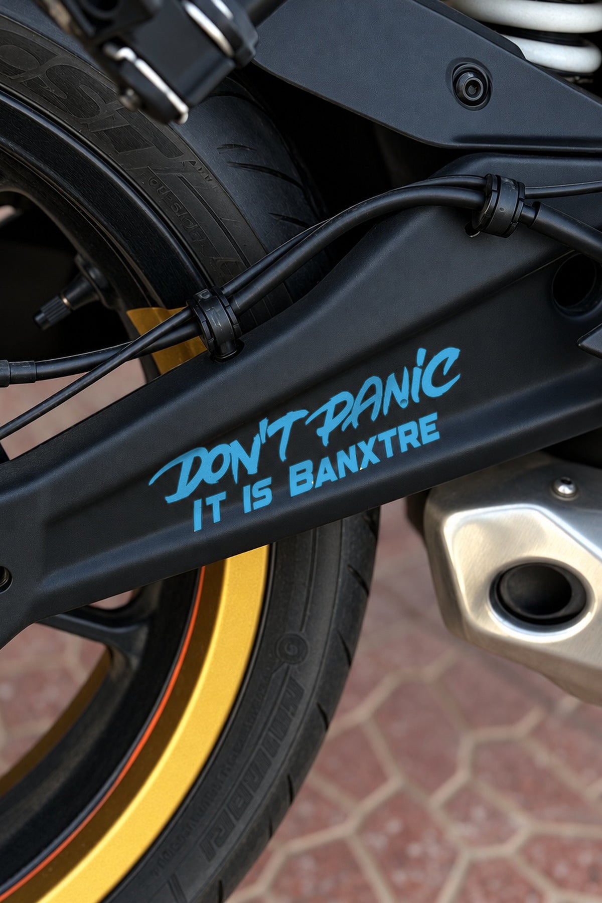 Motosiklet ve Kask için Dont Panic İt İs Sticker Etiket