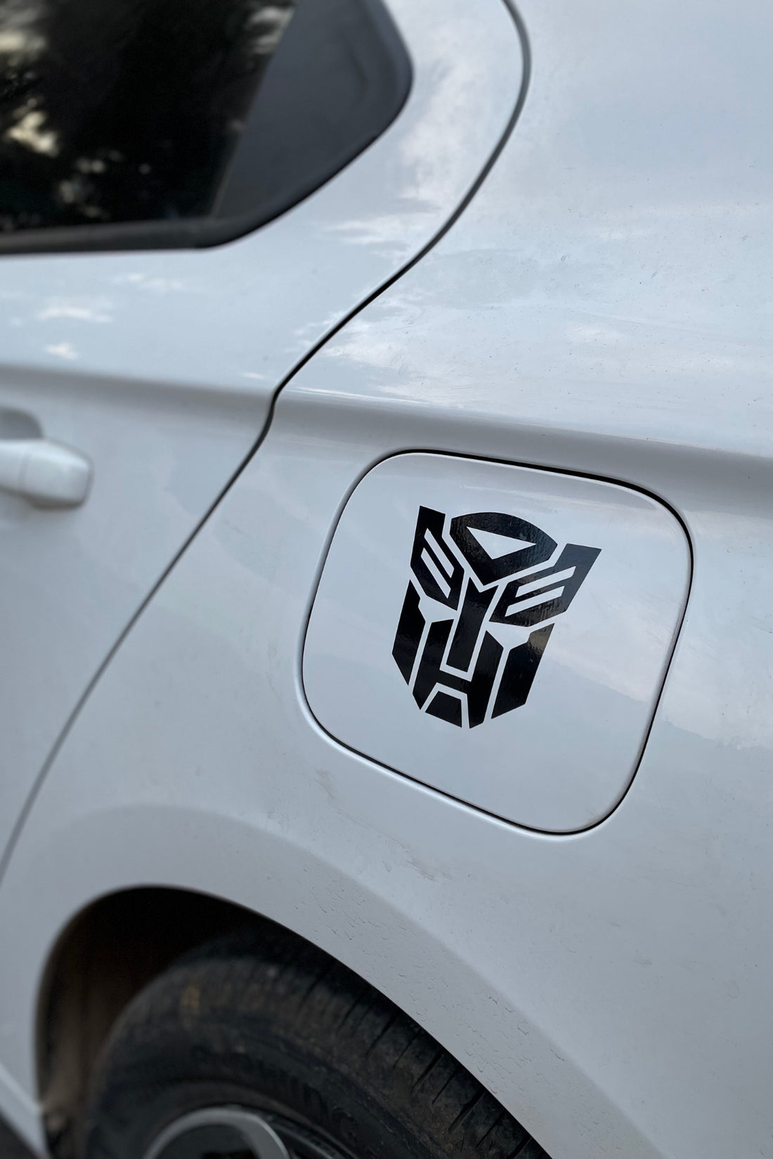Motor ve Araba için Siyah Renk Transformers Sticker Etiket (1 Adet)