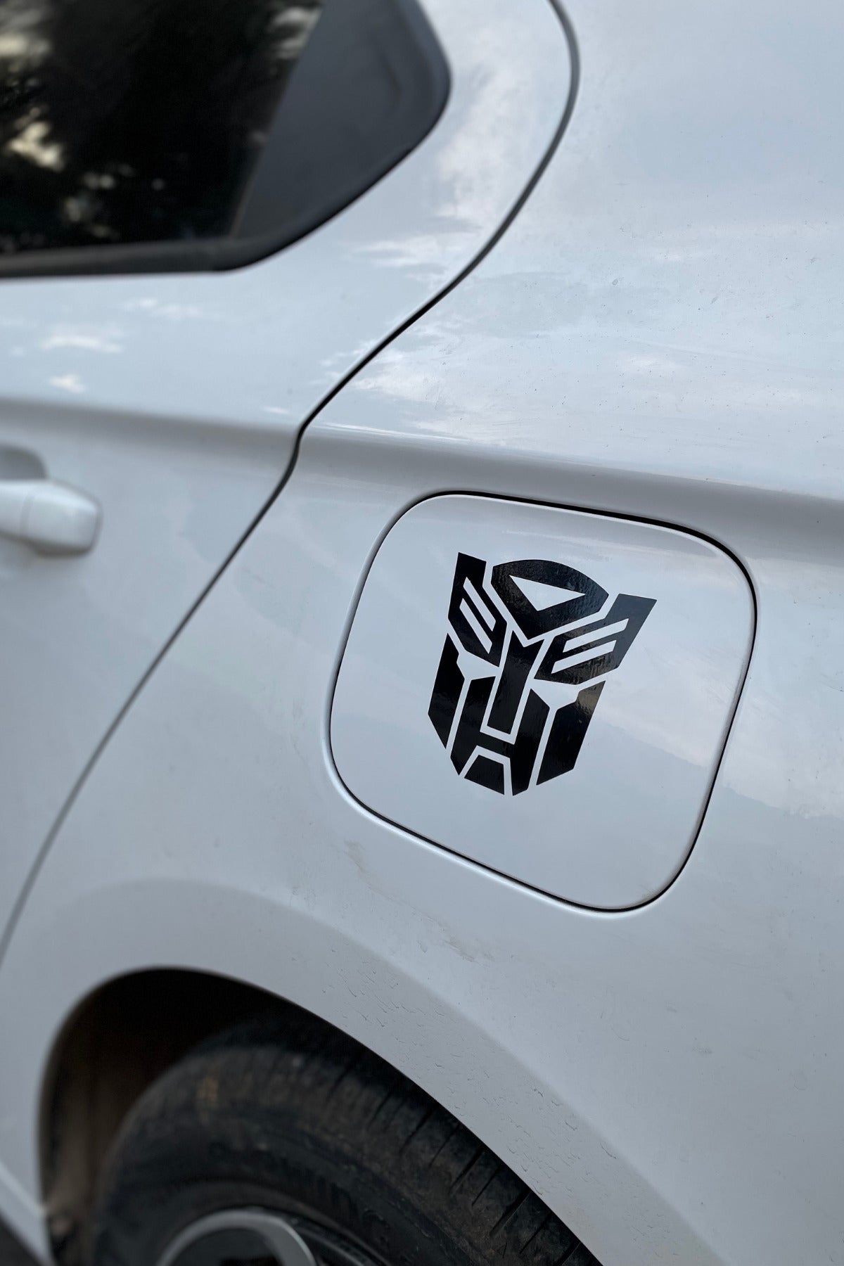 Motor ve Araba için Siyah Renk Transformers Sticker Etiket (1 Adet)
