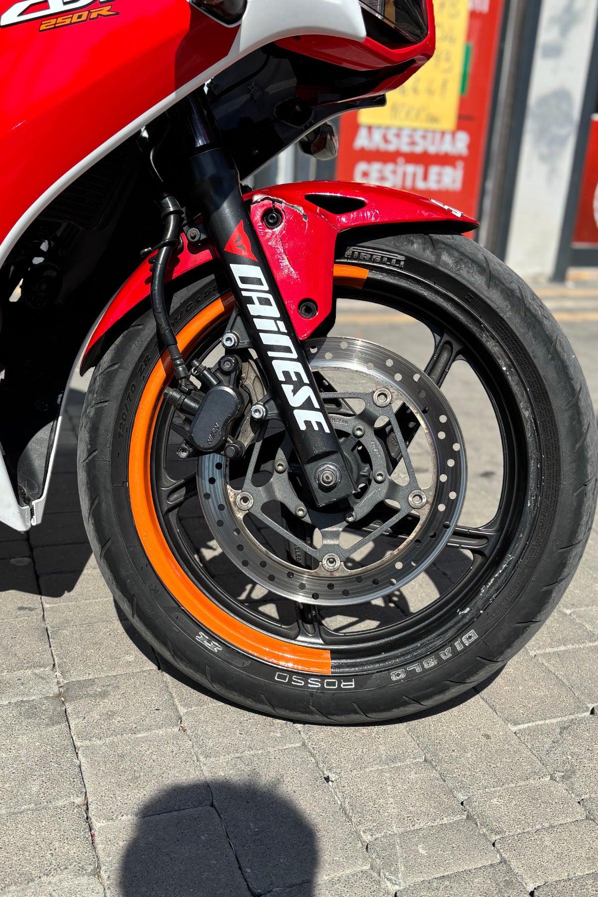 Motosiklet 17 Inch Jantlara Uyumlu Yarım Jant Şeridi