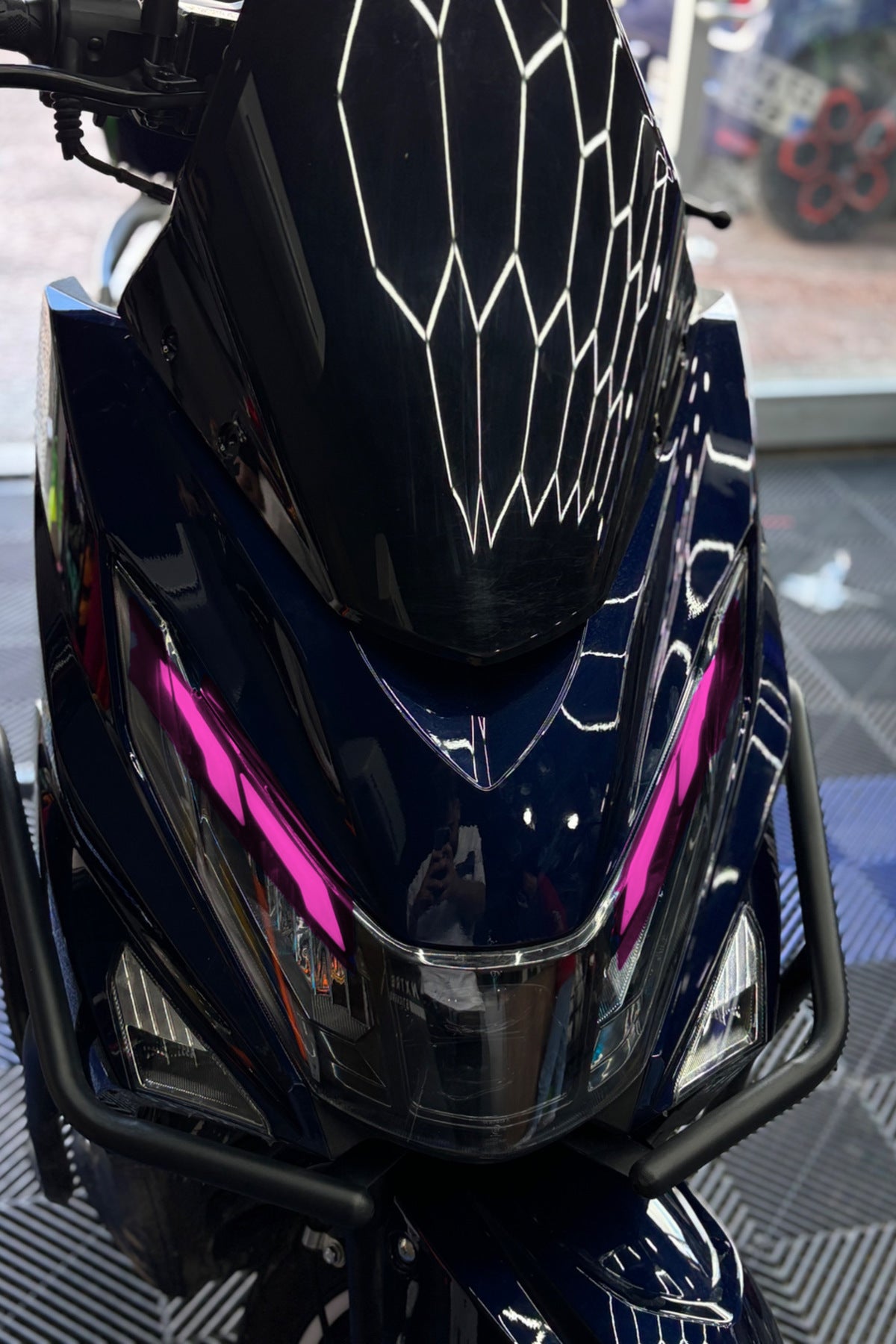 Mondial Fuzion Scooter için Hazır Kesim Far Tasarım Far Renklendirme Film Sticker