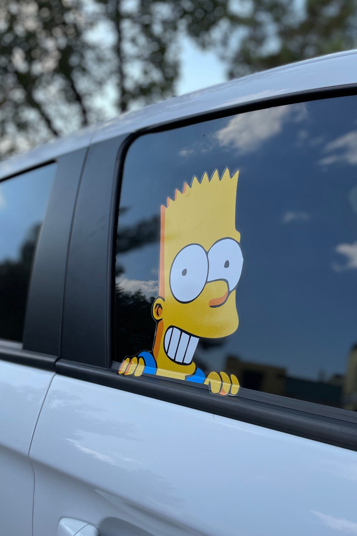 Araba Camı için Simpsonlar Seti Sticker Etiket (Sağ Taraf için) 2'li Set 30CMx20CM