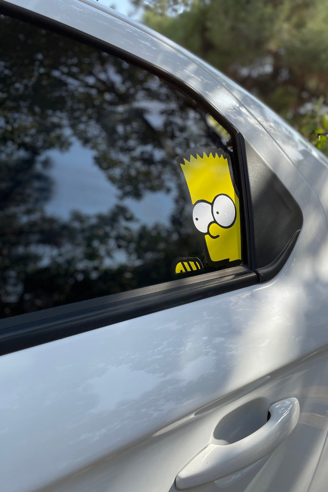 Araba Camı Için Simpsonlar Sticker Etiket Sol Arka Cam I?çin 1 Adet