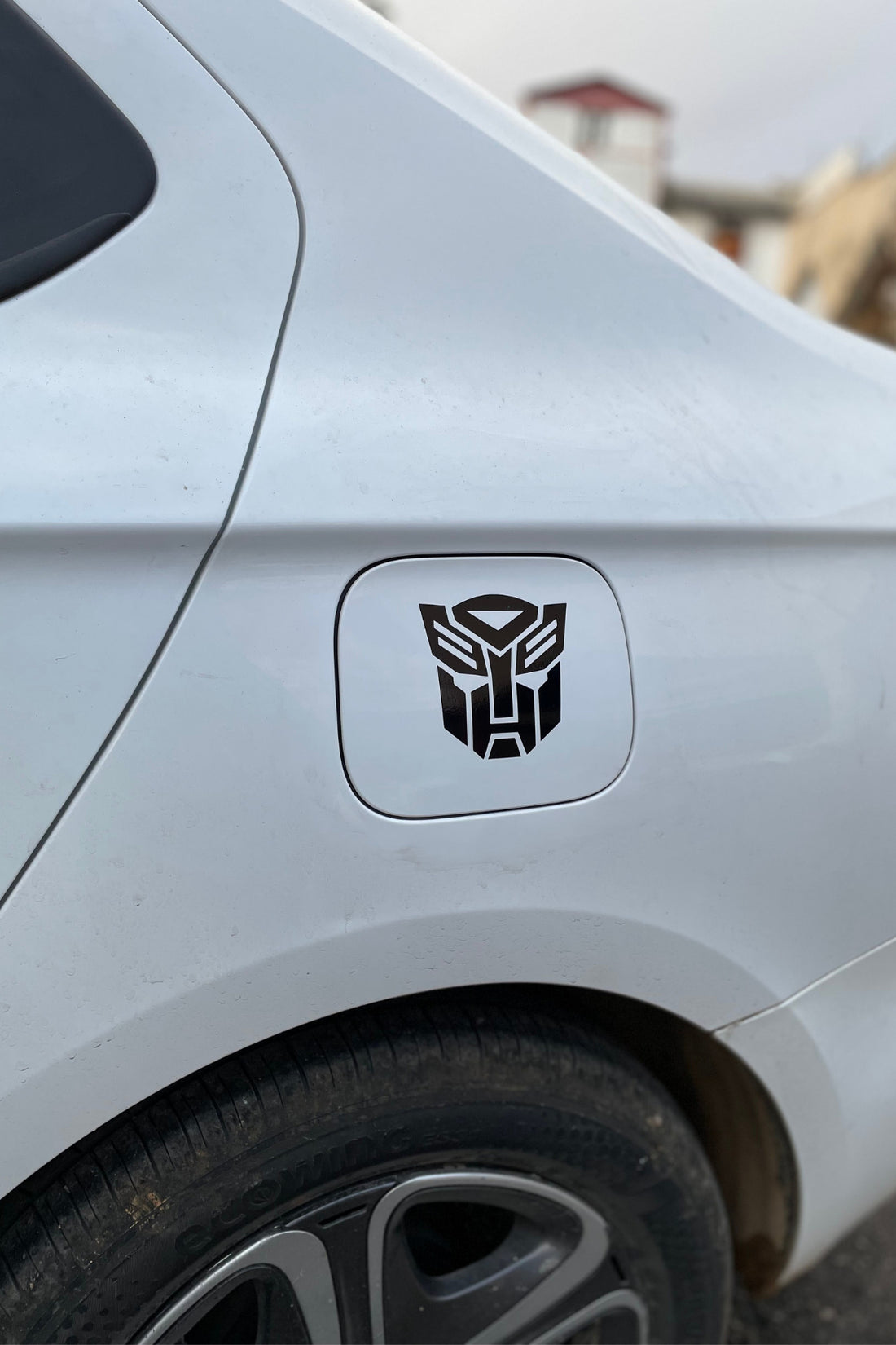 Motor ve Araba için Siyah Renk Transformers Sticker Etiket (1 Adet)