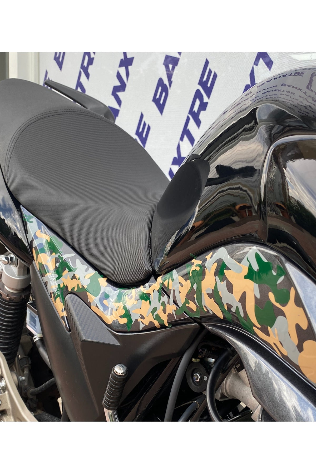 Dekoratif kamuflaj Sticker Motor-araba-kask Için Etiket