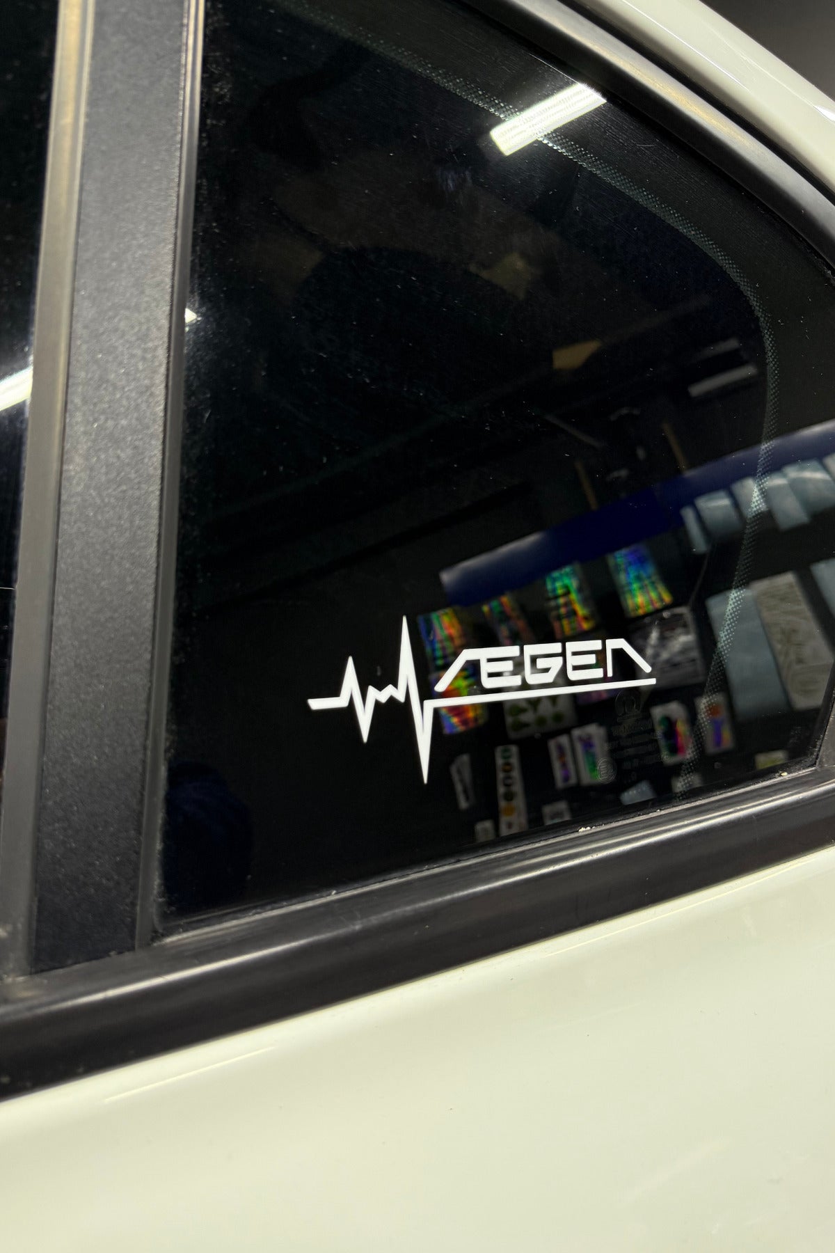 Fiat Egea için Ritim Çizgili Egea Yazı Sticker 12CM(1 Adet)