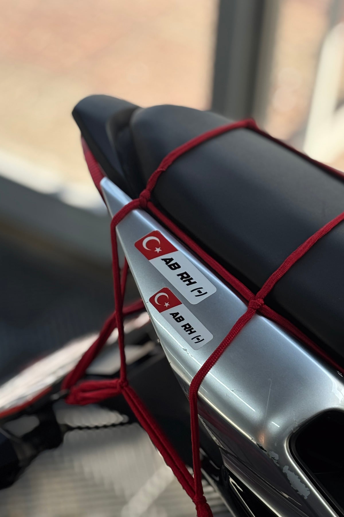 Motosiklet ve Kask için Kan Grubu Sticker Seti (2'li) (STİCKERDIR)