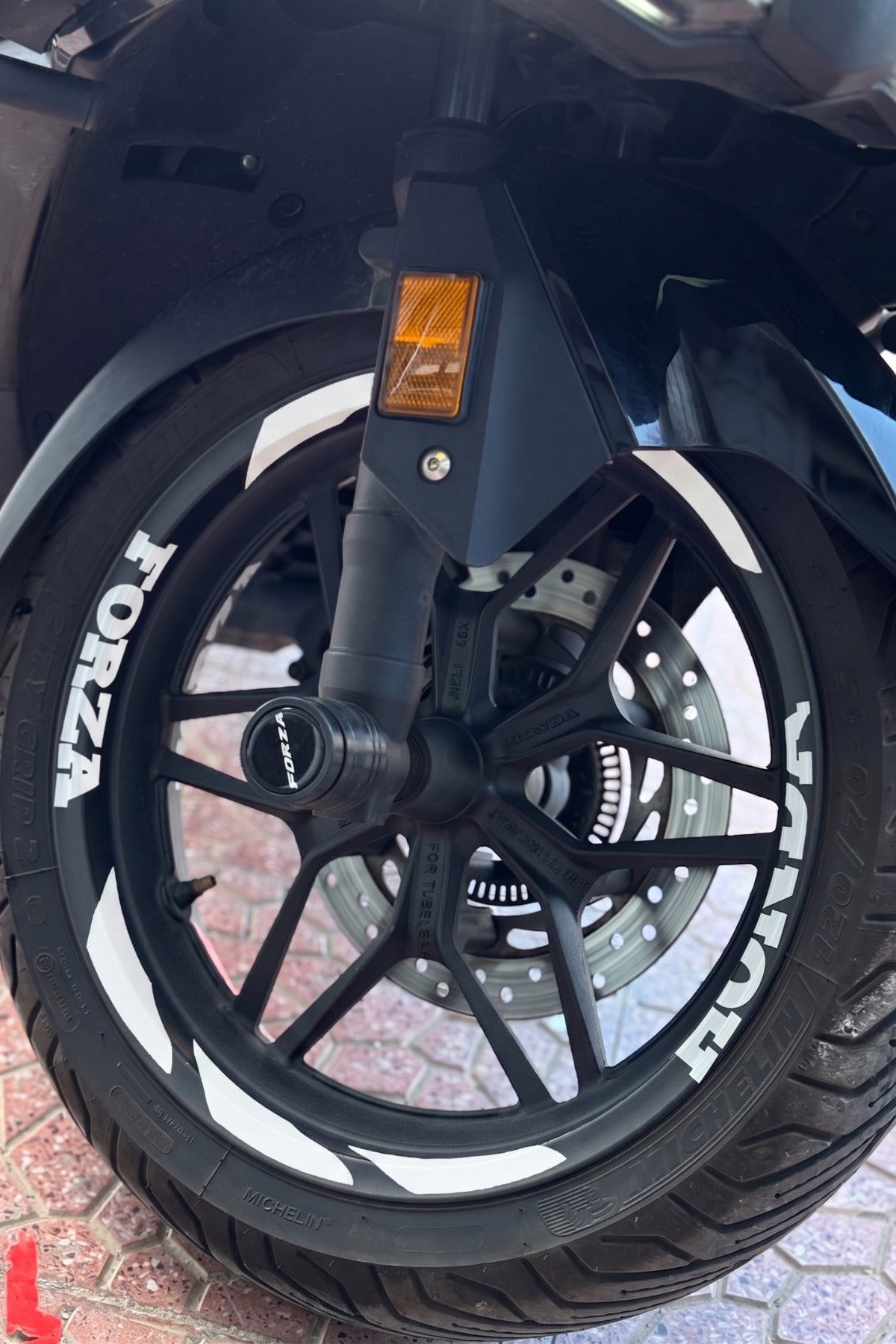 Honda Forza için 13 Inch Tüm Jantlara Uyumlu Jant Şeridi SETİ (16 Parça)