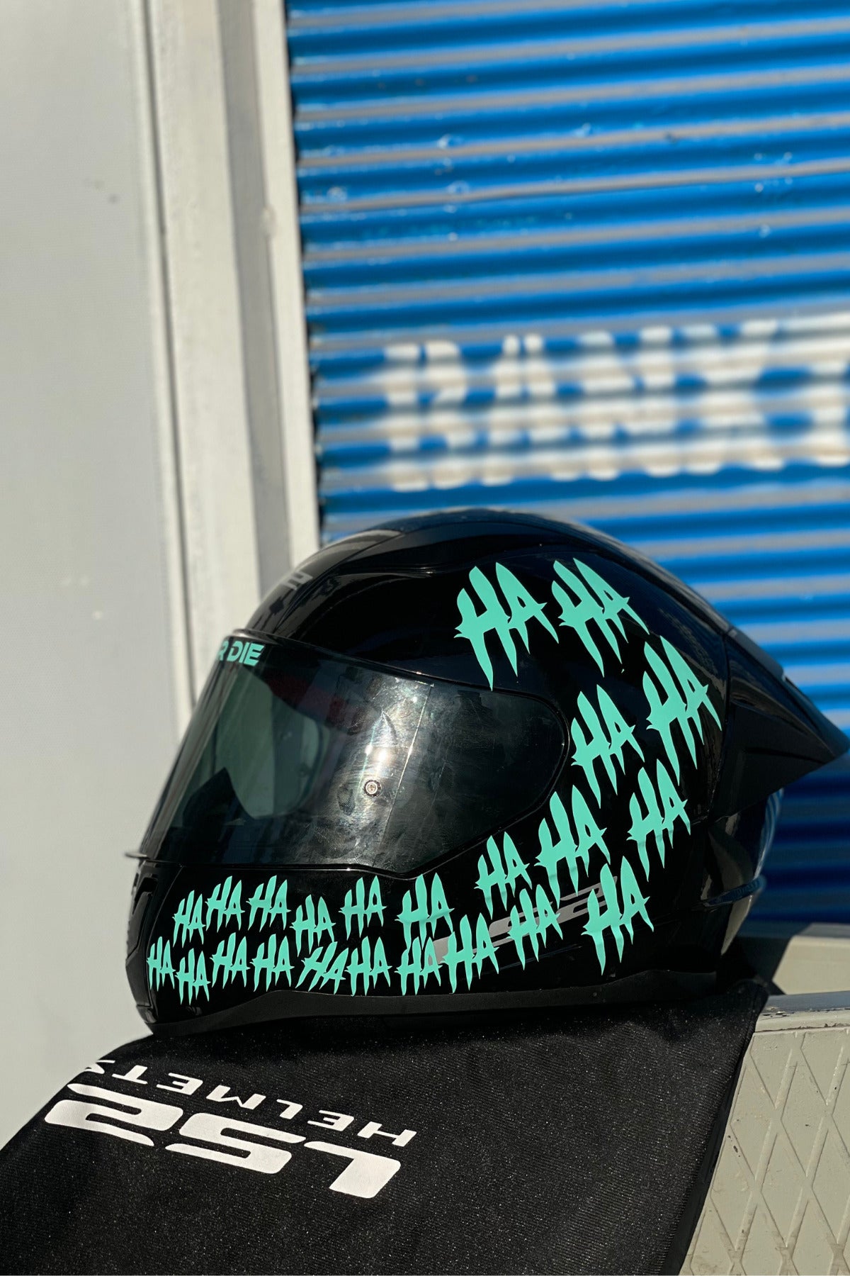 Motor-Araba-Kask için Orafol Nane Renk Hahaha Sticker Etiket 34'lü Set Tüm Araçlara Uyumlu