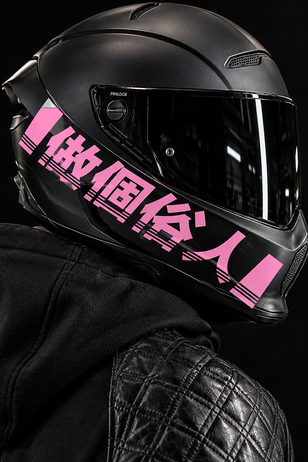 Motosiklet ve Kask için Çince Kanji Harfler Sticker Etiket (1 Adet)