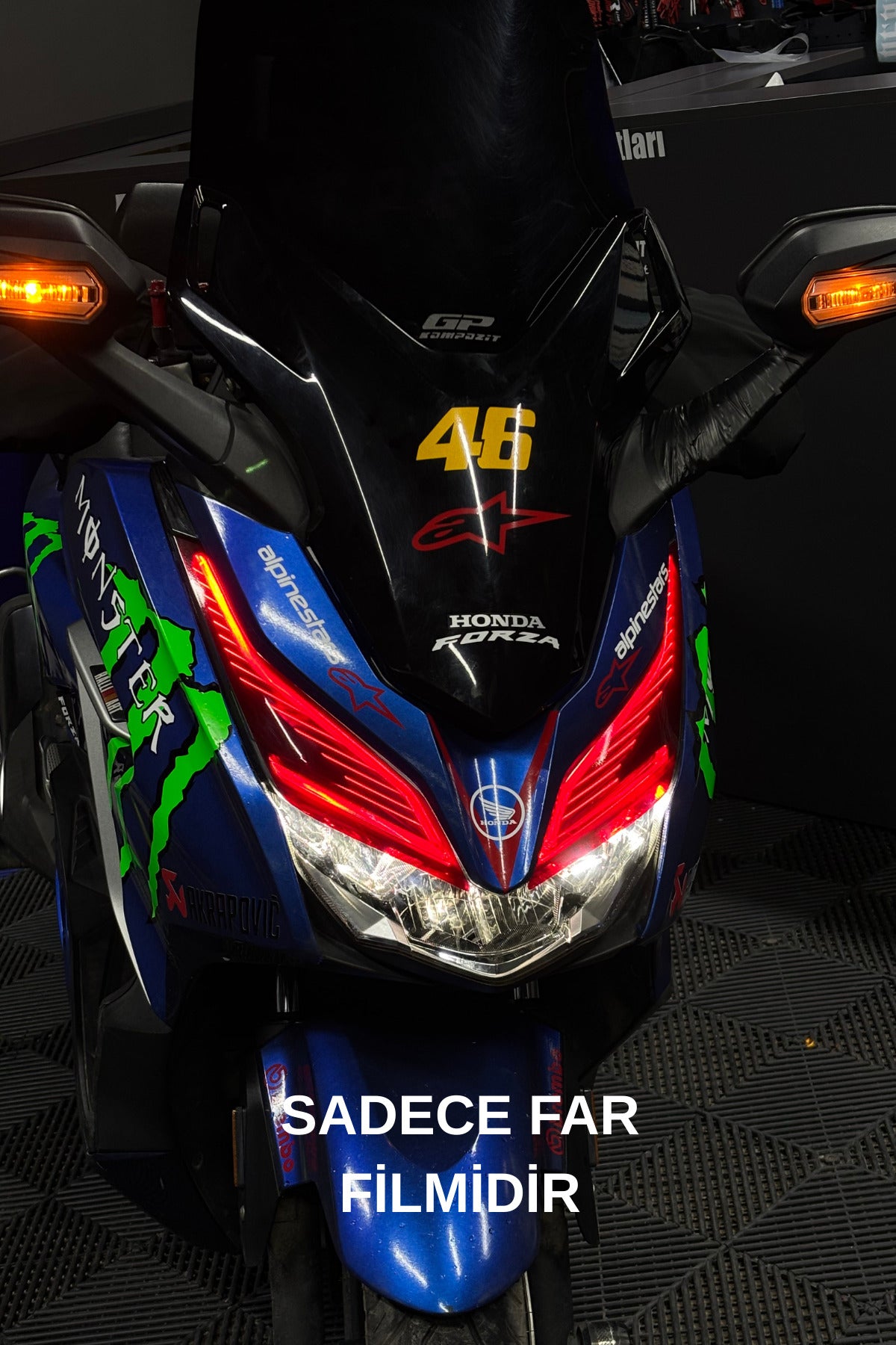 Honda Forza 2018-2022 Yılları için Far Tasarım Far Sticker Etiket