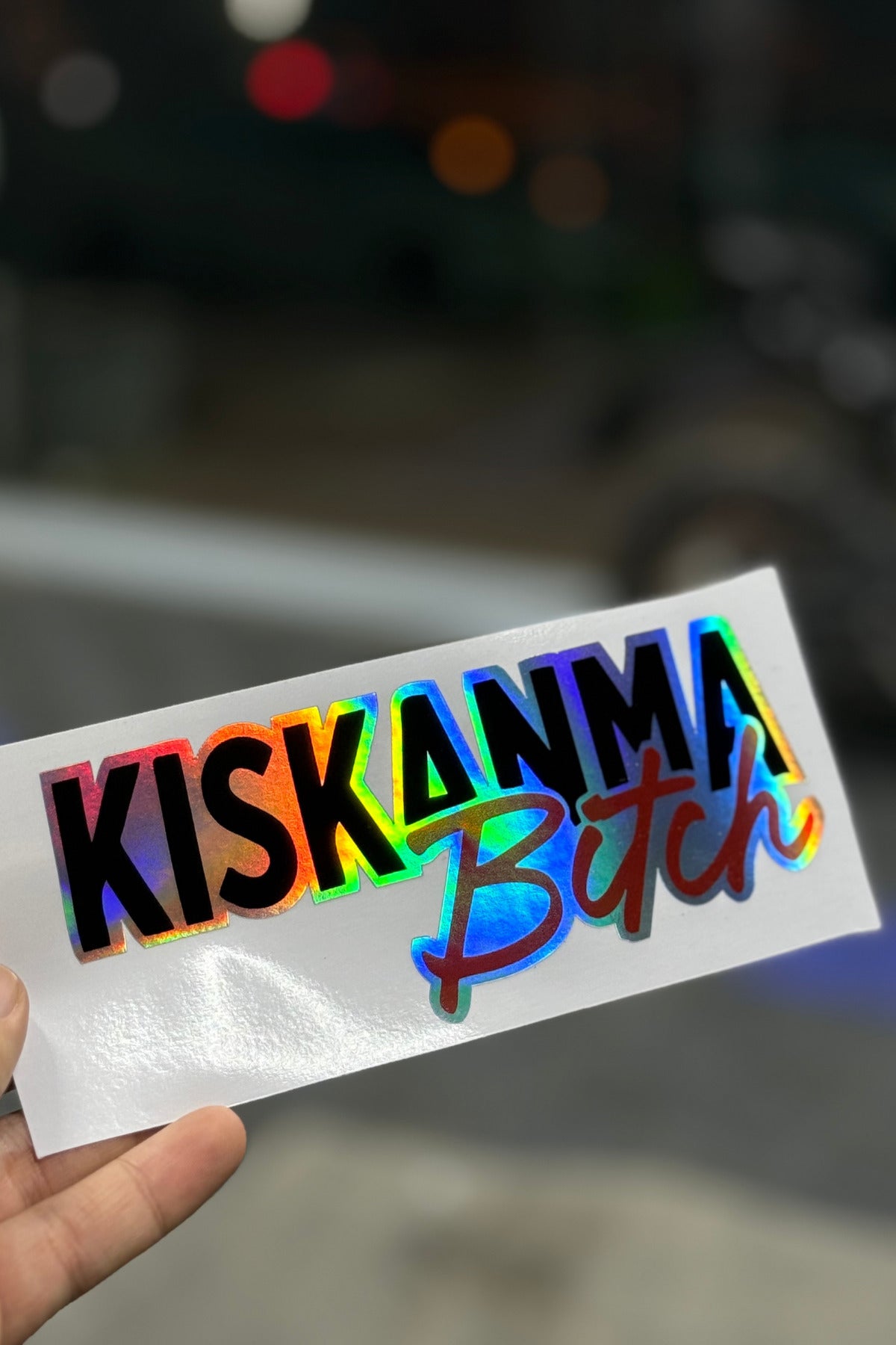 Araba ve Motor için Hologramlı Yazılı Sticker Etiket