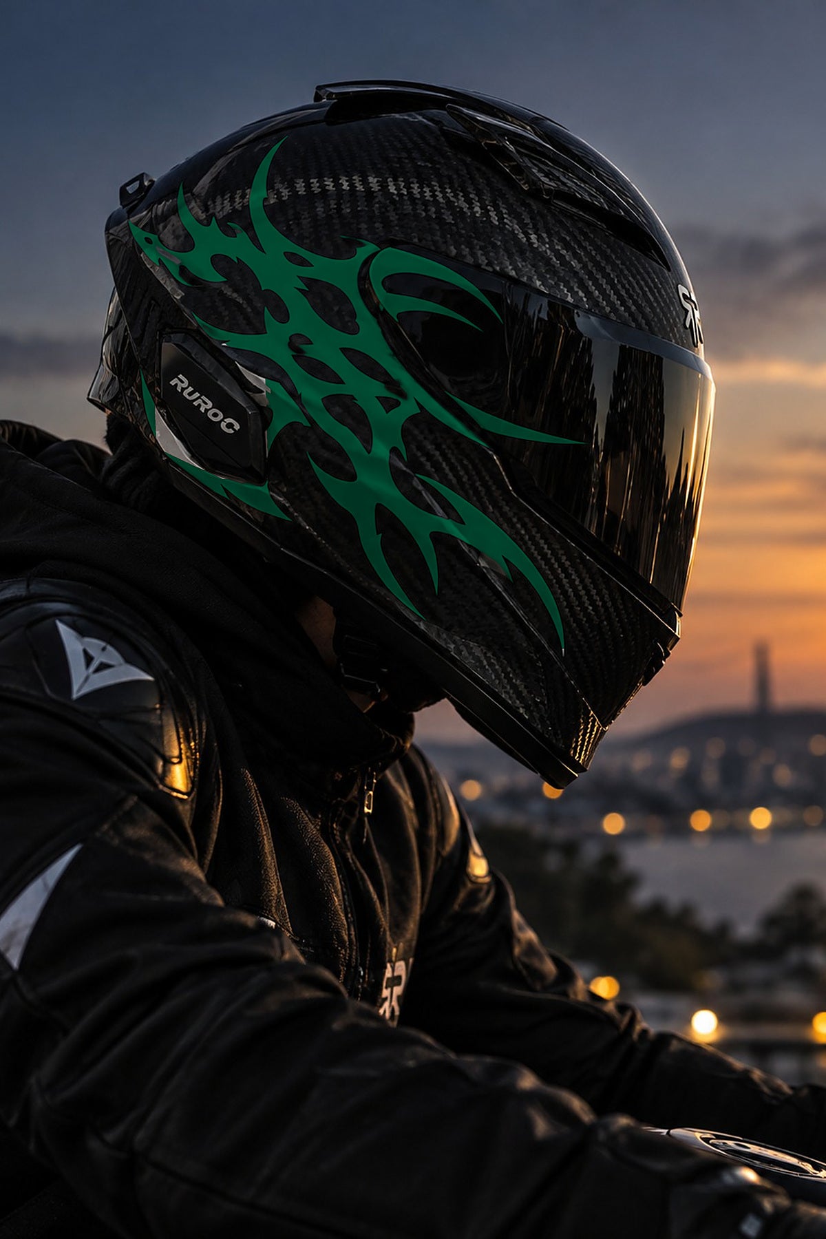 Kask ve Motosiklet için Ultra Tribal V2 Gotik Sticker (1 Adet)