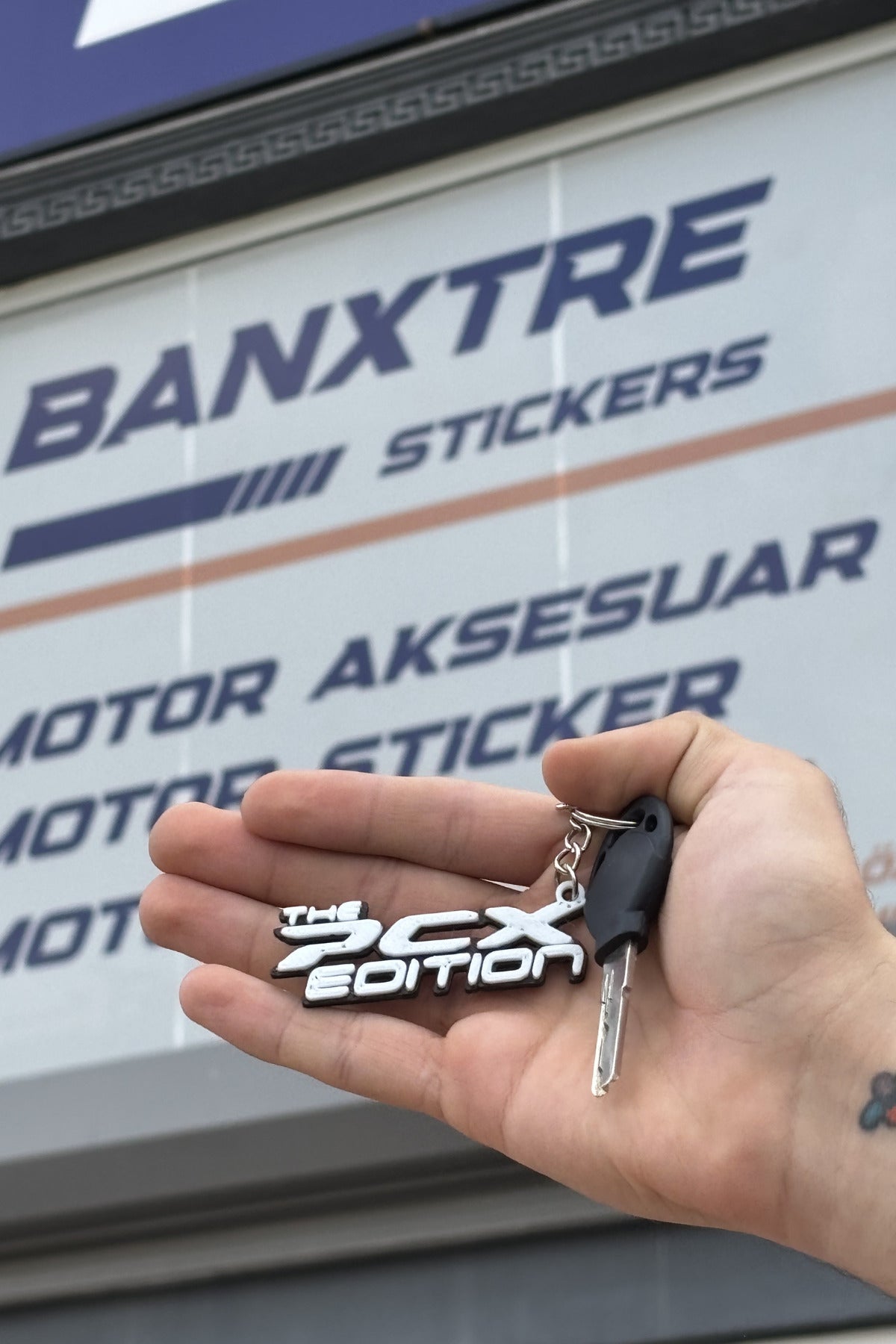 Honda PCX için Anahtarlık The PCX Edition Özel Tasarım Sert Plastik Anahtarlık