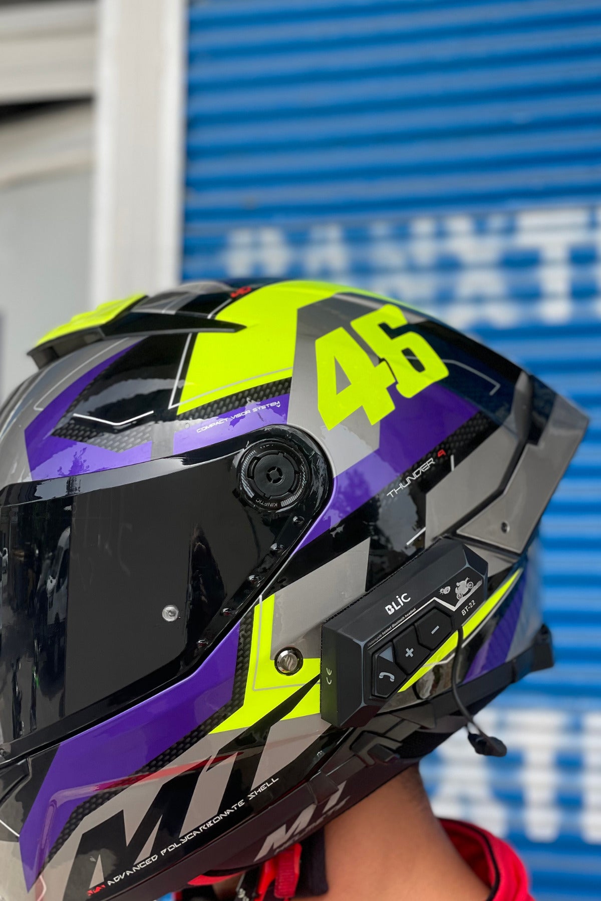 Motor için Dekoratif 46 Logo Neon Sarı Motor-Araba-Kask için Etiket (1 Adet)
