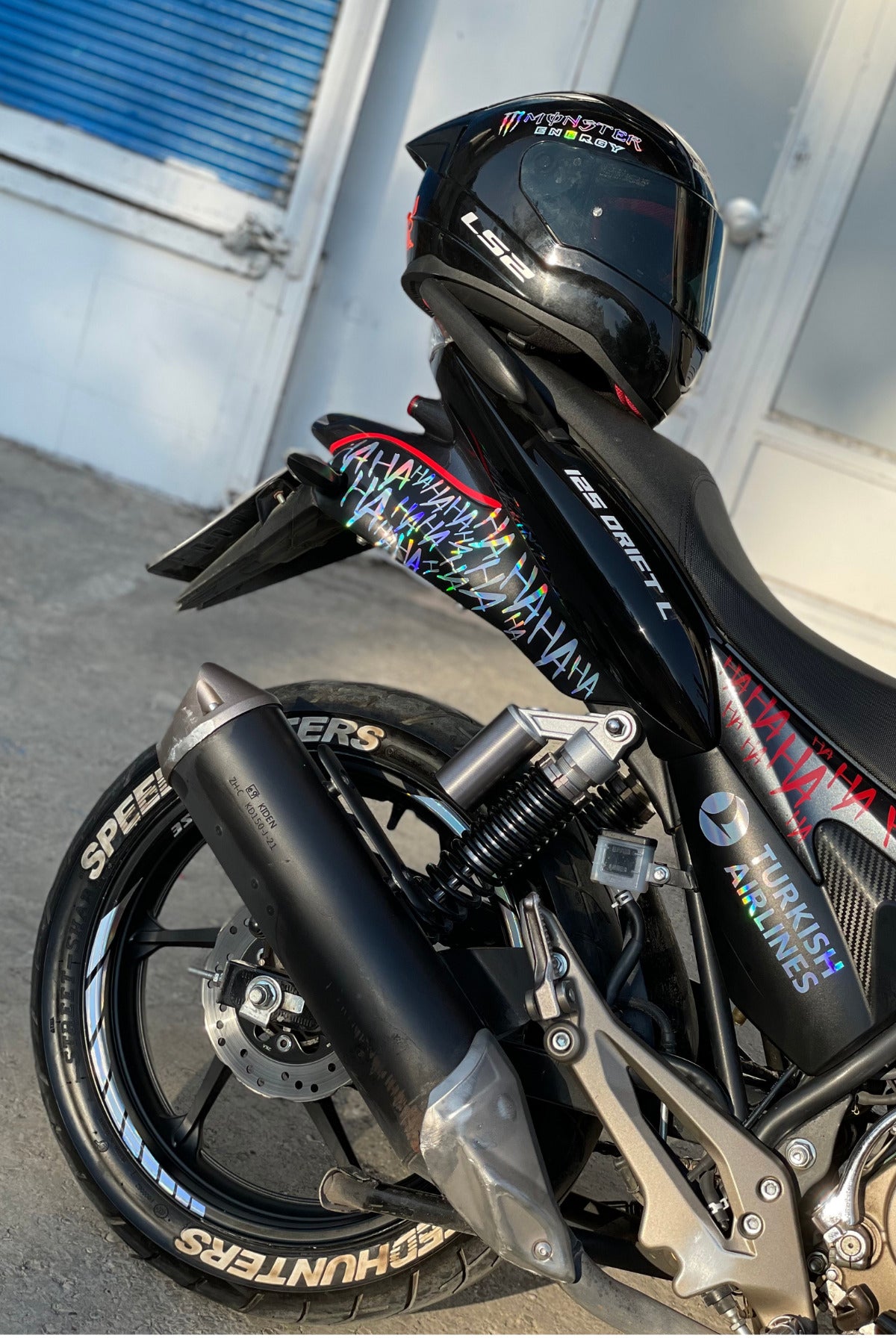 Mondial Drift-L 125 için Hologramlı-Kırmızı 26 Parça Komple Sticker Seti