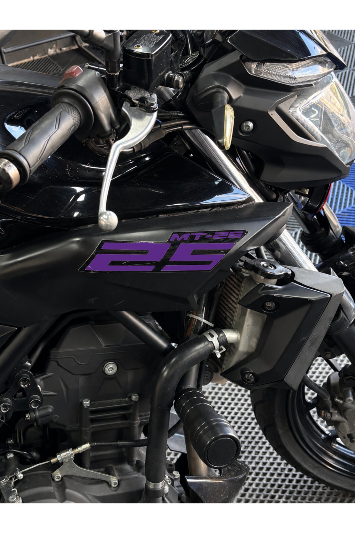 Yamaha MT-25 Eski Kasa için Orijinal Renkli Sticker Seti (Sağ ve Sol )