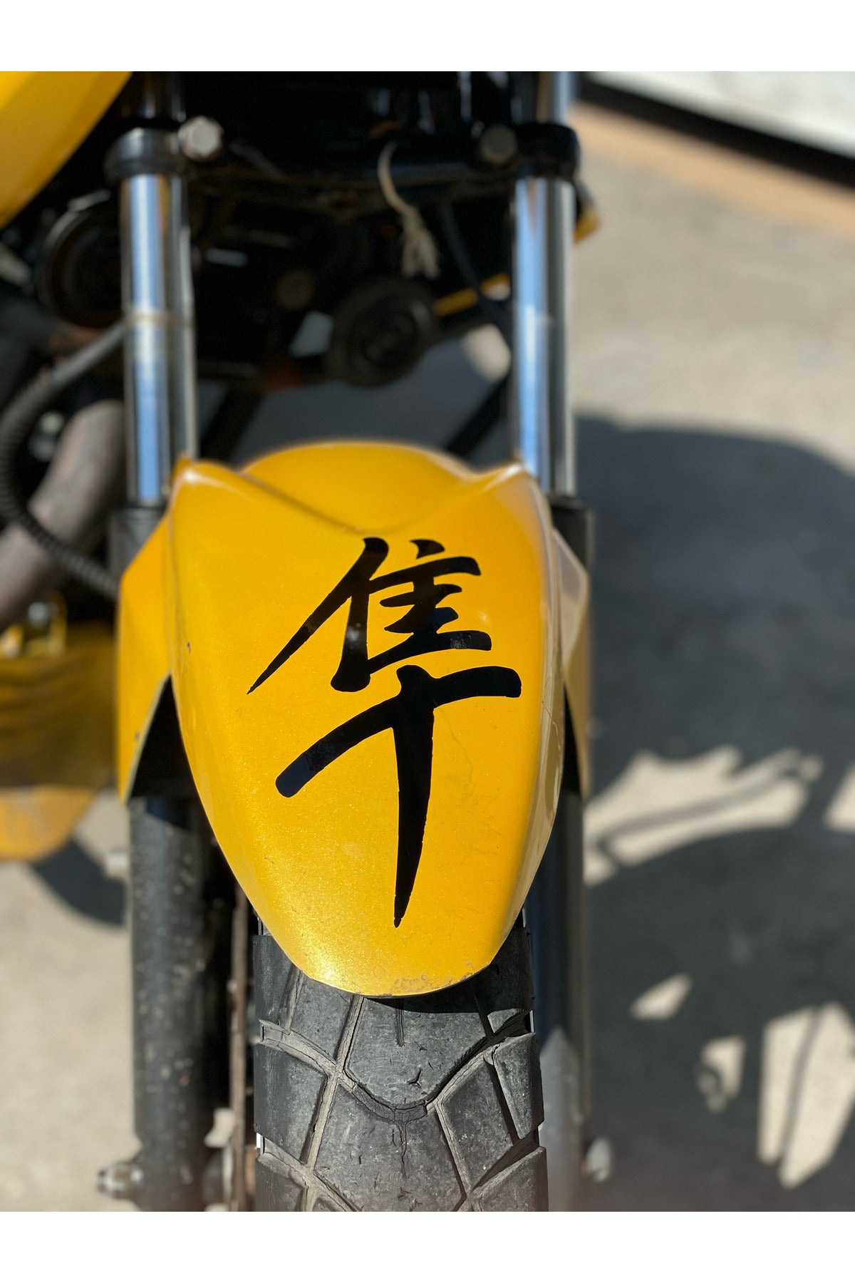 Motor için Dekoratif Sticker Siyah Hayabusa Etiketi