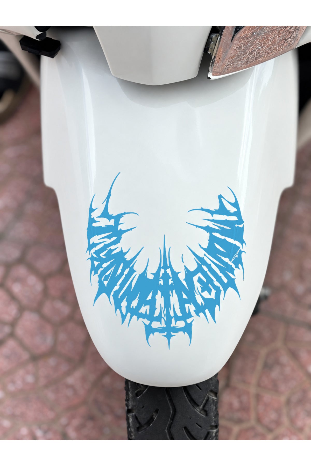 Jupiter Ön Çamurluk için Yarım Gotik Tribal Sticker Etiket (15CMx15CM)