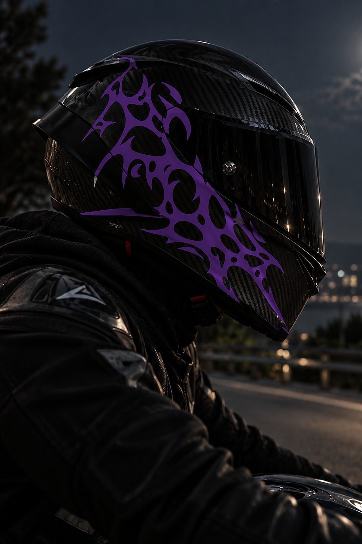 Kask ve Motosiklet için Gotik Ultra Tribal V1 Sticker Etiket (1 Adet)