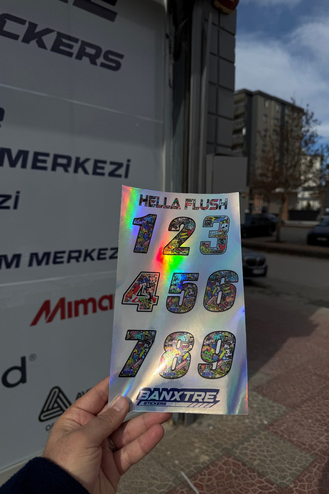 Araba ve Motor İçin Hella Flush Hologramlı Numaratör Sticker