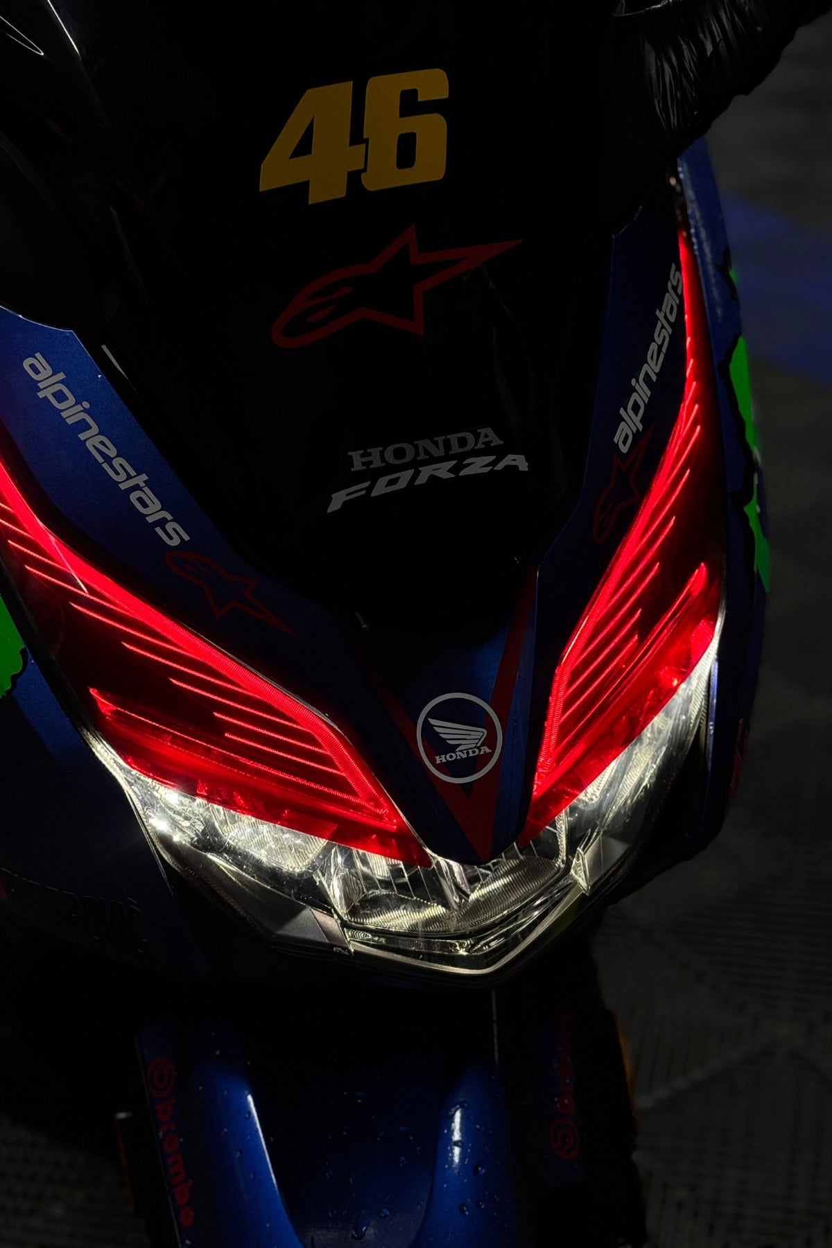 Honda Forza 2018-2022 Yılları için Far Tasarım Far Sticker Etiket