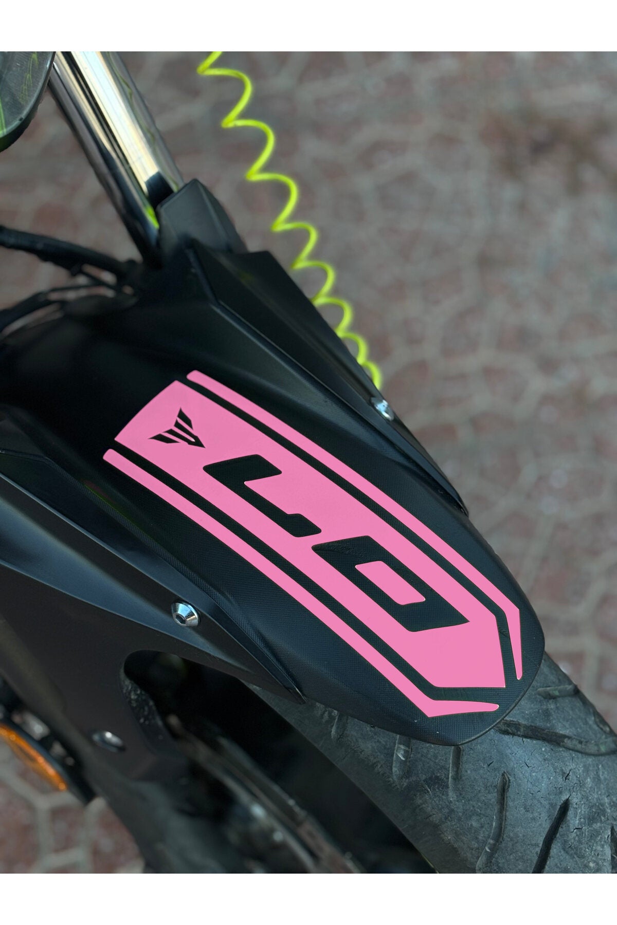 Yamaha MT-07 için Ön Çamurluk için Sticker Etiket (1 Adet)