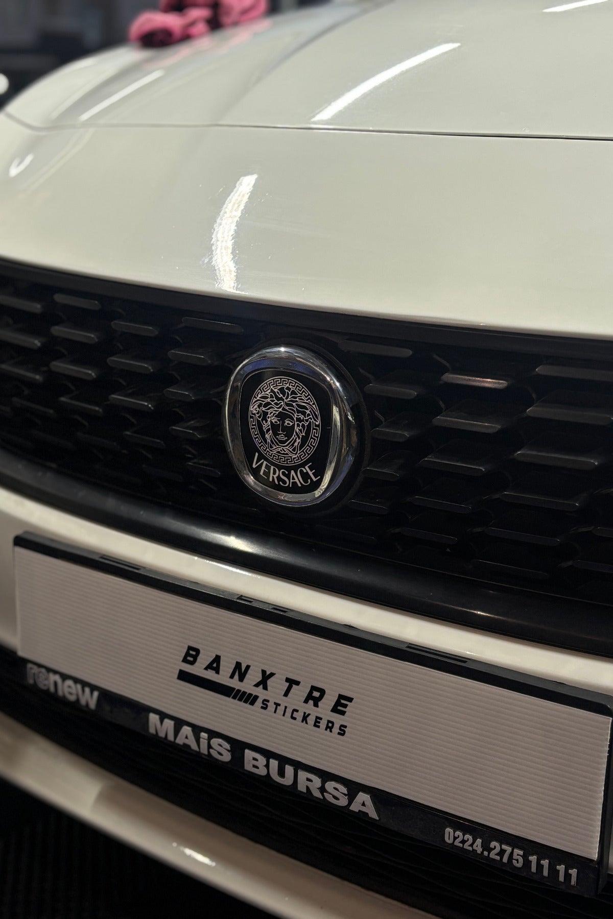 Fiat Egea için Uyumlu Logo için Tam Uyumlu Ön-Arka Sticker Seti