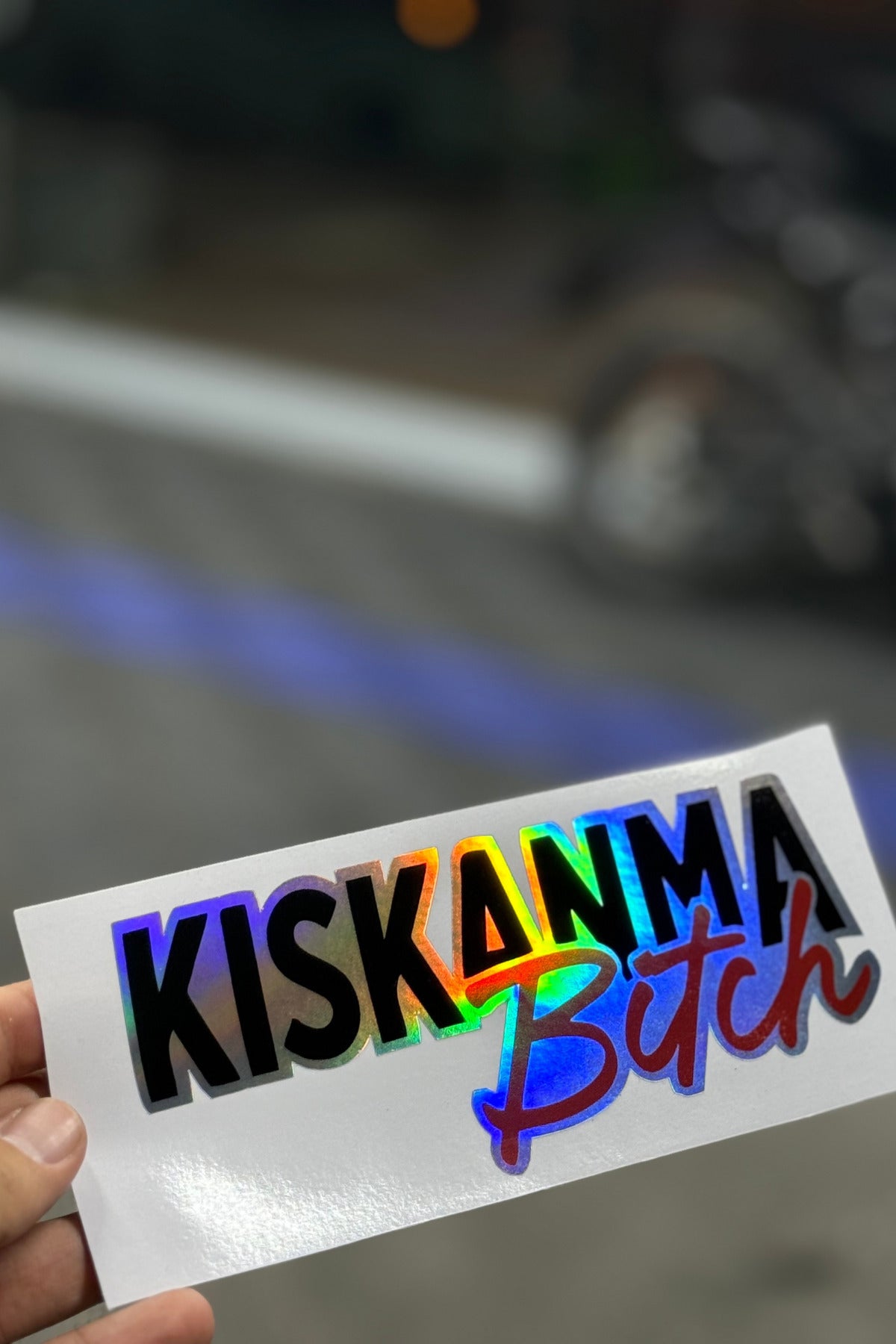 Araba ve Motor için Hologramlı Yazılı Sticker Etiket