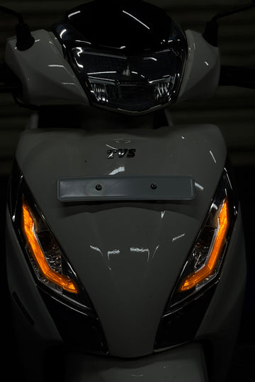 TVS Jupiter 125 için Gündüz Ledlerine Uyumlu Far Tasarım Sticker Seti (Sağ ve Sol)