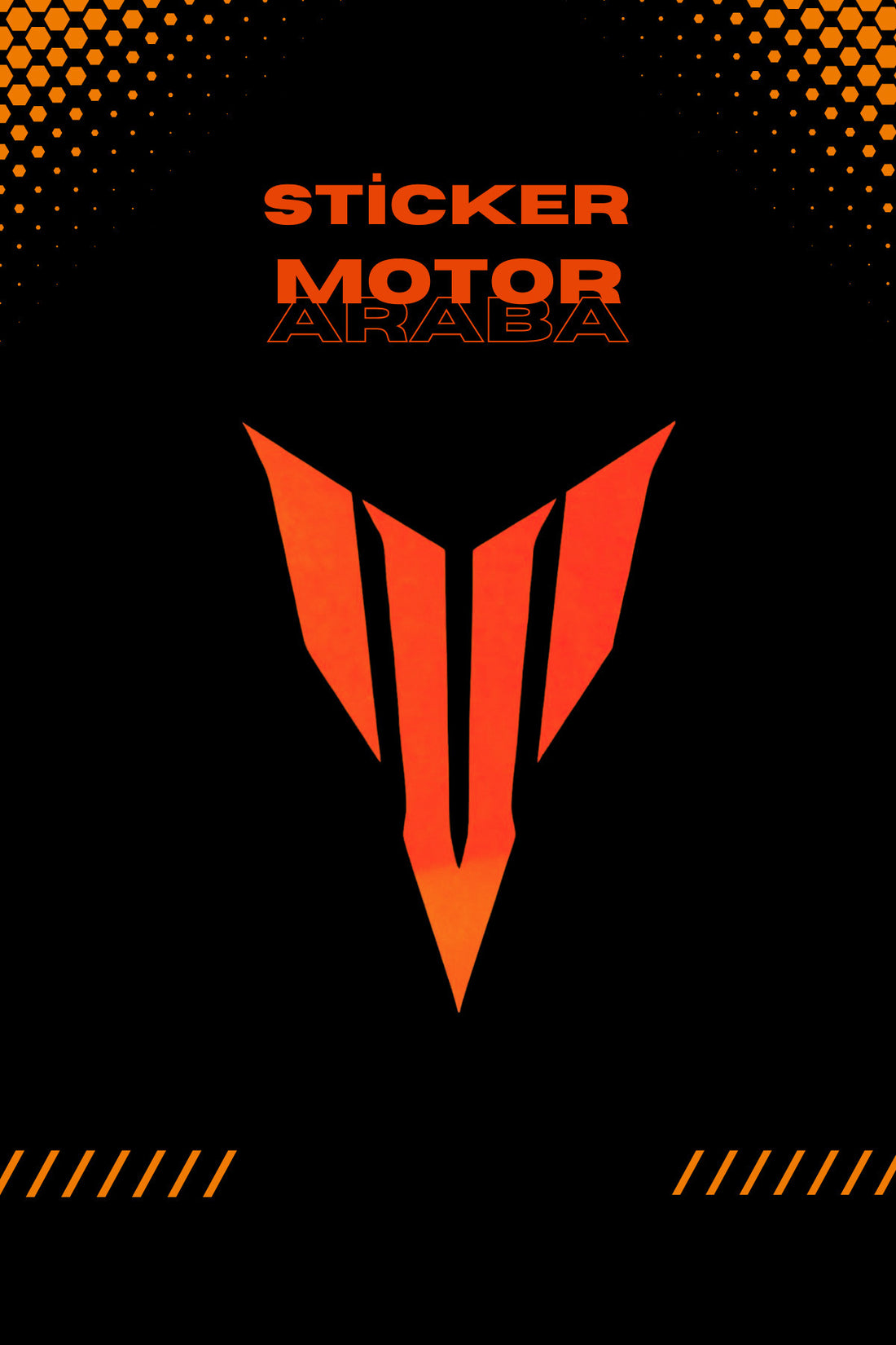 Dekoratif Neon Turuncu MT Logo Sticker Araba-Motor için Etiket 12CMx15CM (1 Adet)