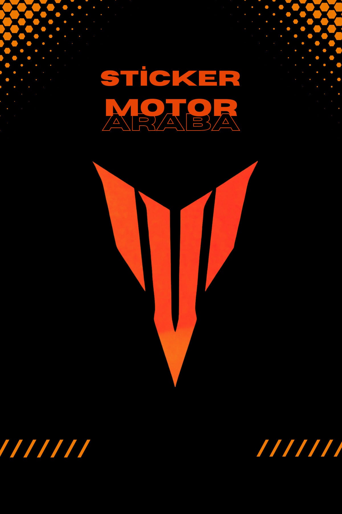 Dekoratif Neon Turuncu MT Logo Sticker Araba-Motor için Etiket 12CMx15CM (1 Adet)