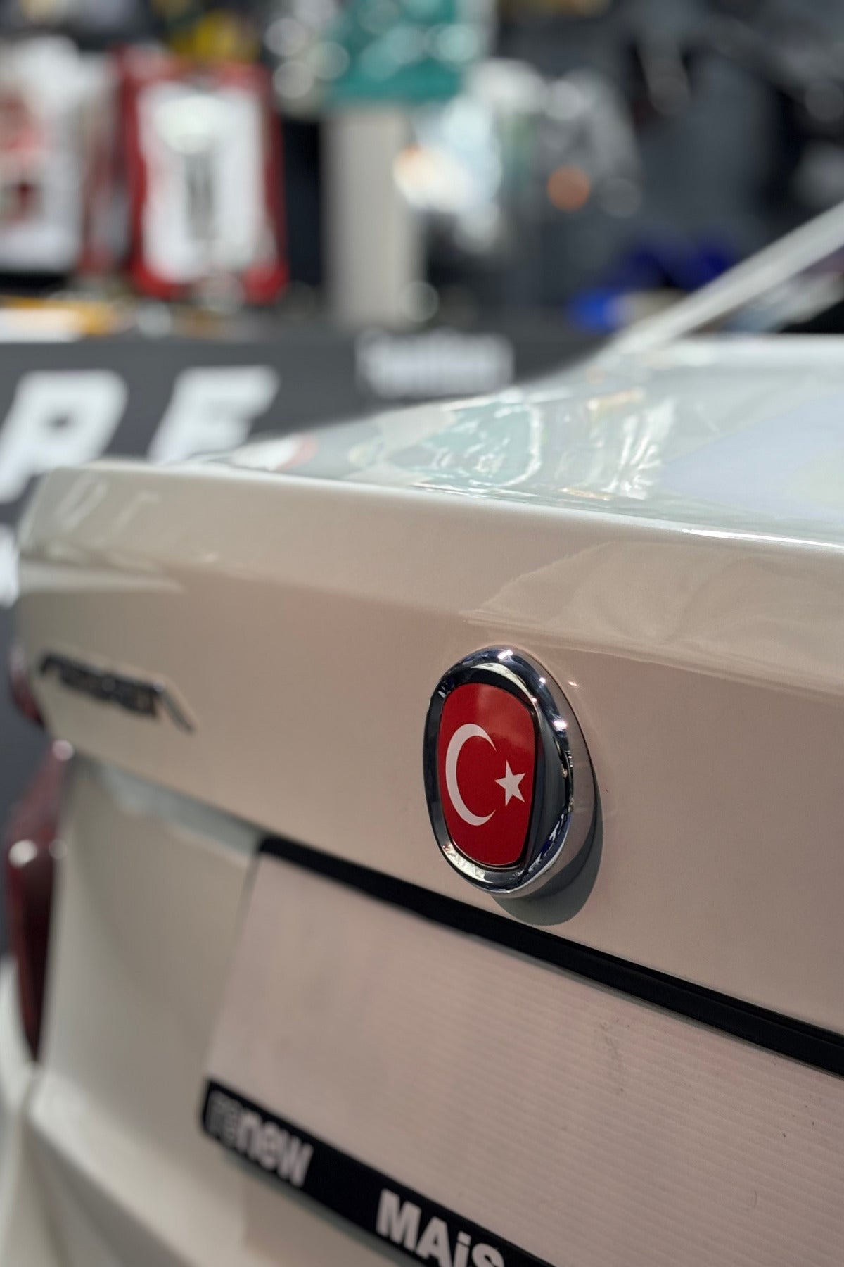 Fiat Egea için Uyumlu Logo için Tam Uyumlu Ön-Arka Sticker Seti