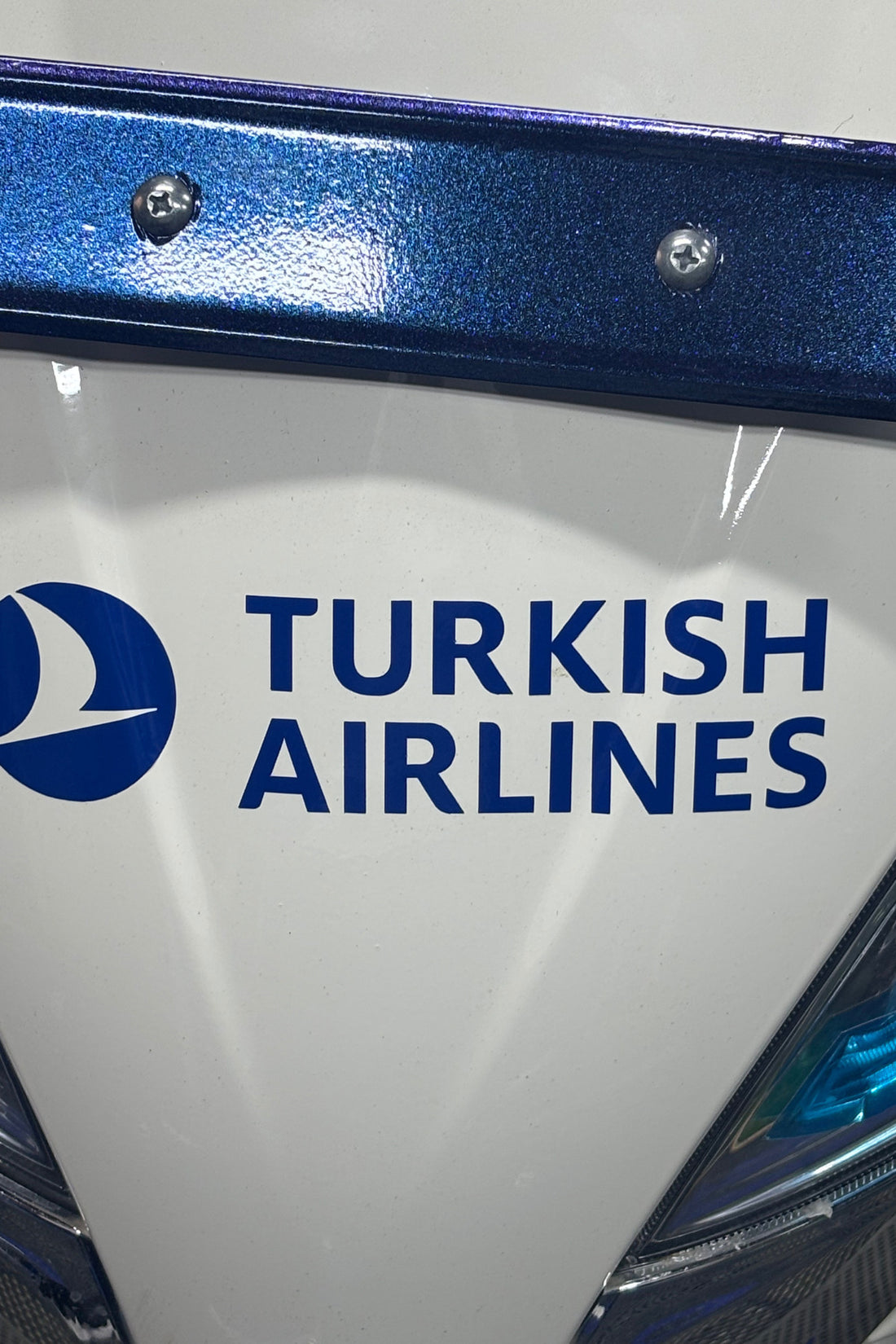 Motor ve Araba için Lacivert Mavi THY Turkish Airlines Sticker Etiket (1 Adet)