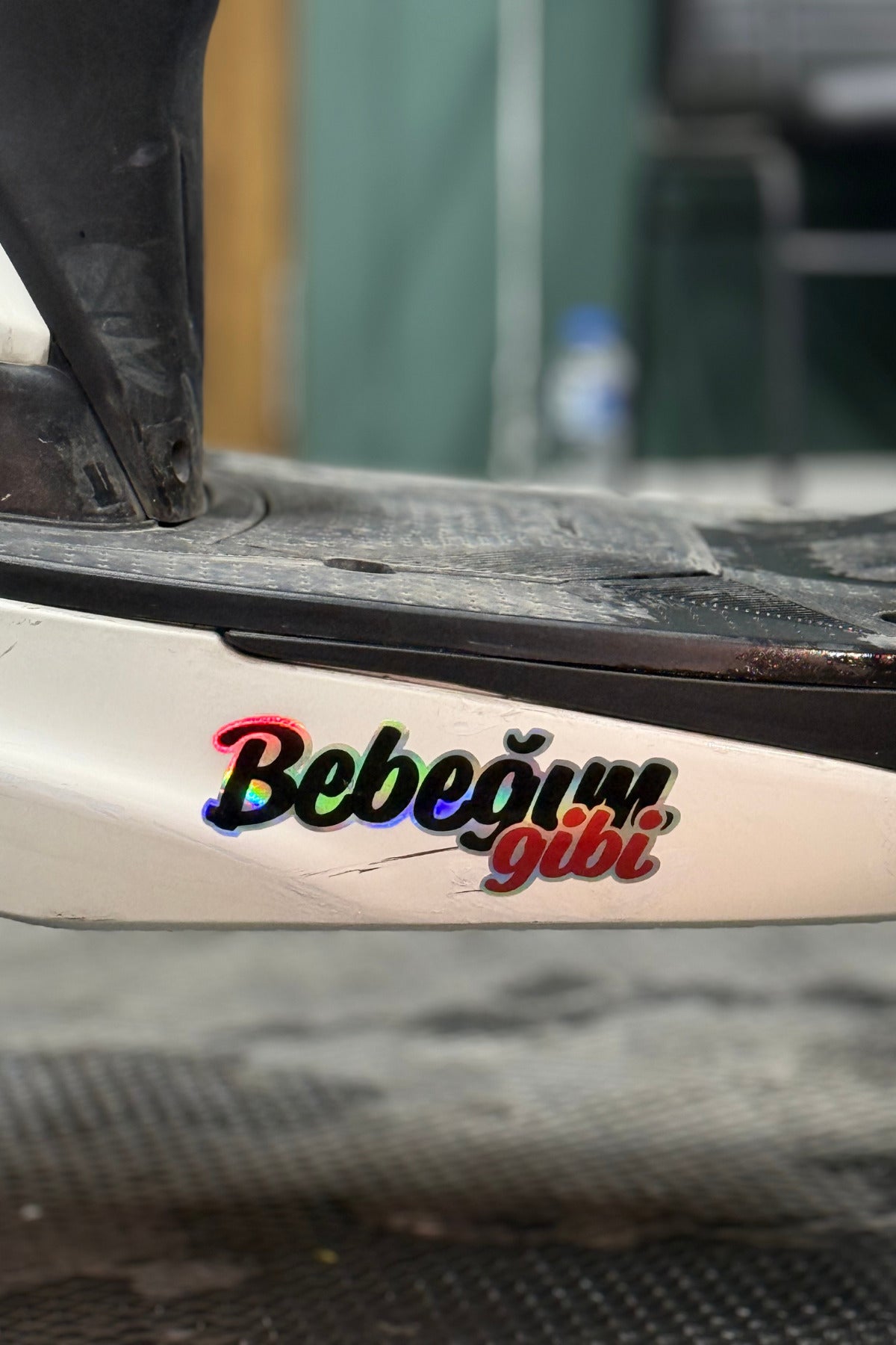 Araba ve Motor için Hologramlı Yazılı Sticker Etiket