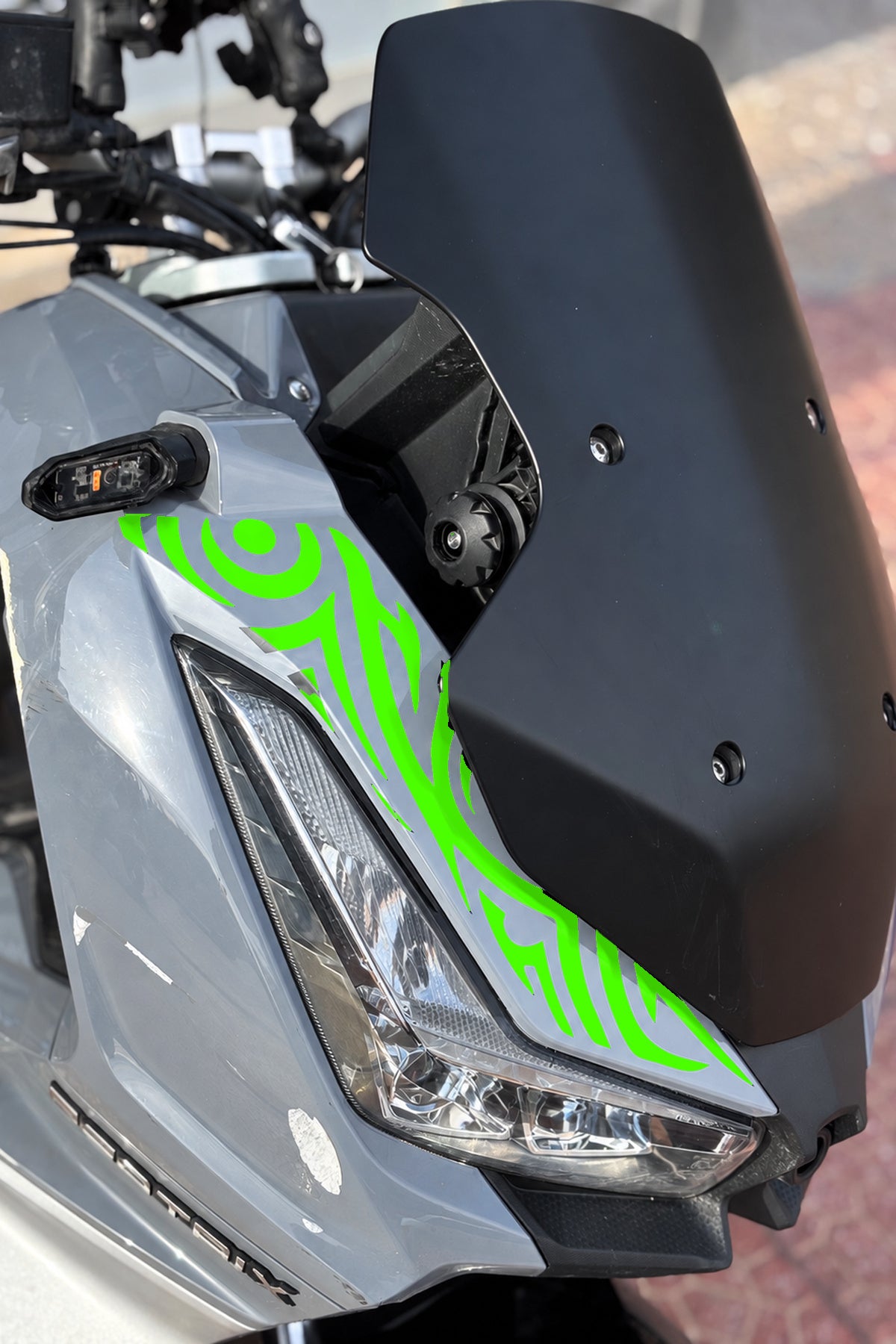 Arora Beatrix Scooter Ön Panel Tribal Desen Dövme Sticker