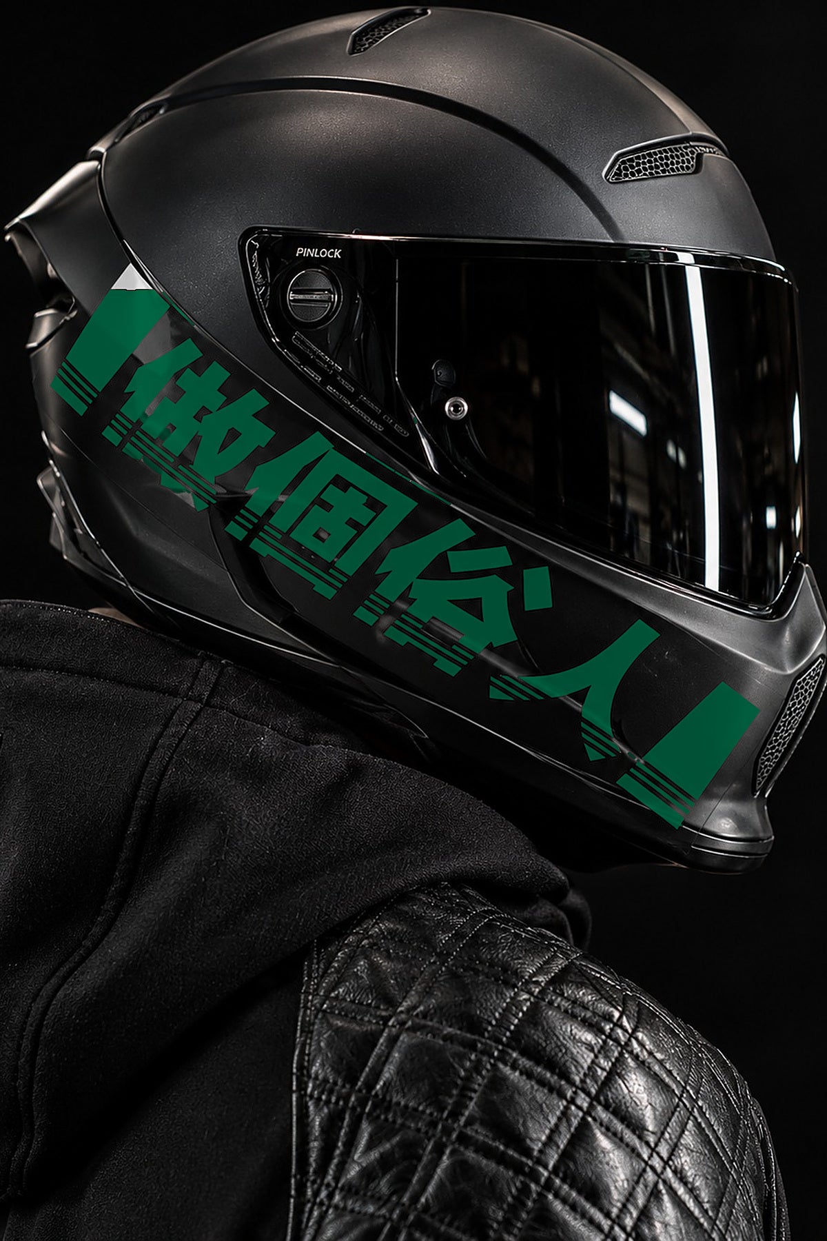 Motosiklet ve Kask için Çince Kanji Harfler Sticker Etiket (1 Adet)