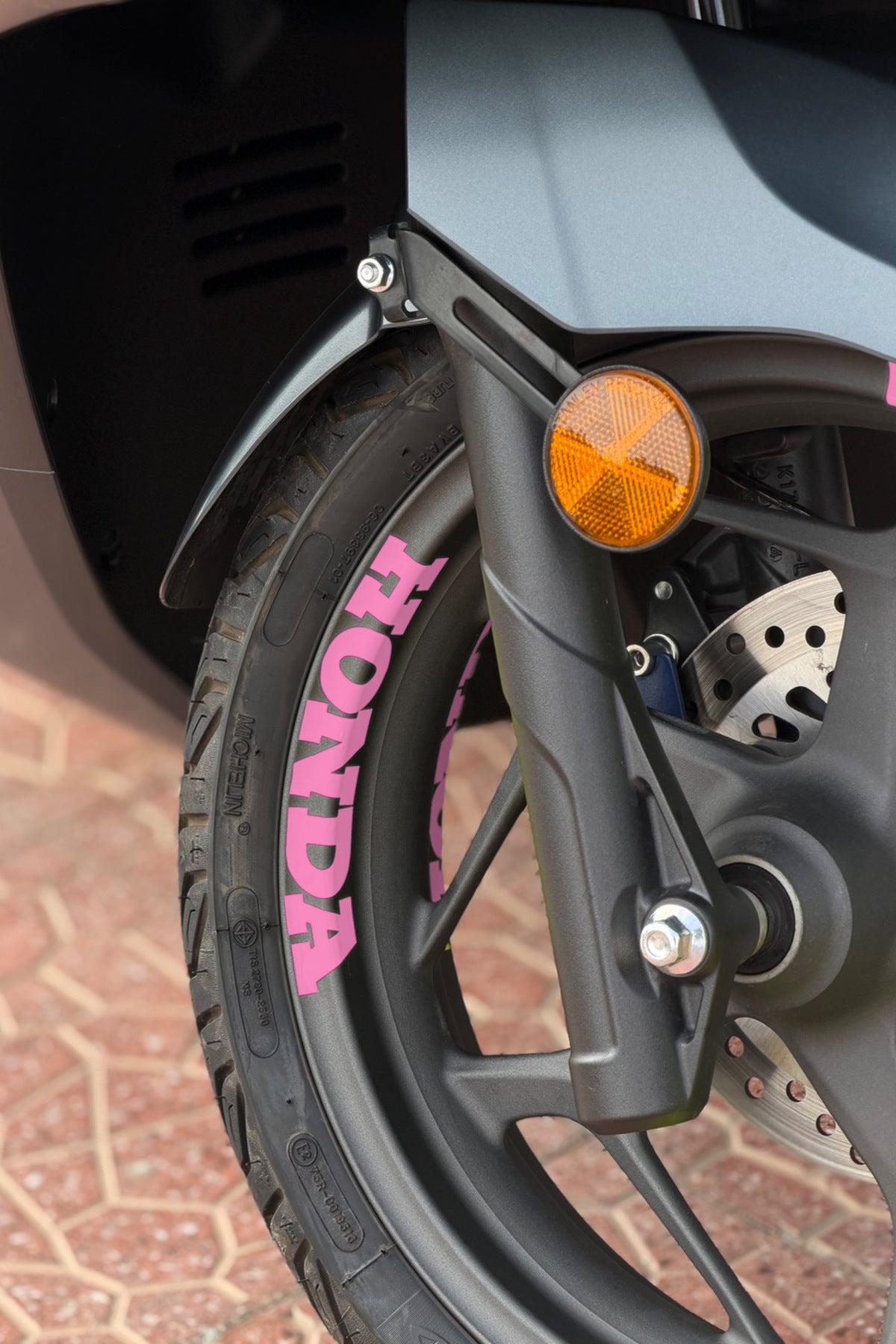 Honda PCX-Forza-Dio için Jant içi Honda Yazı Sticker Etiket (4 Adet)