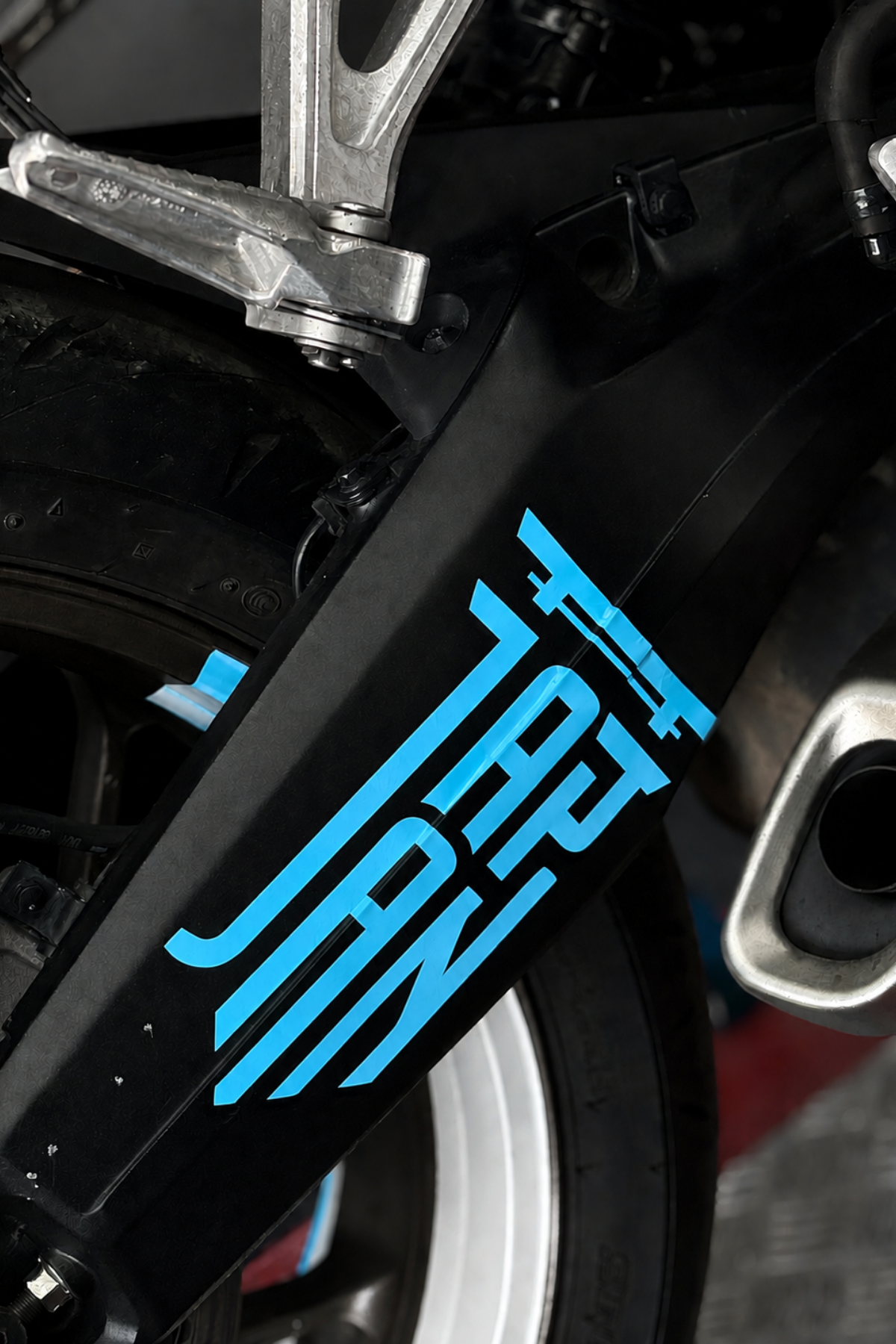 Japon Motosiklet Grubu için Japan Yazı Logo Sticker