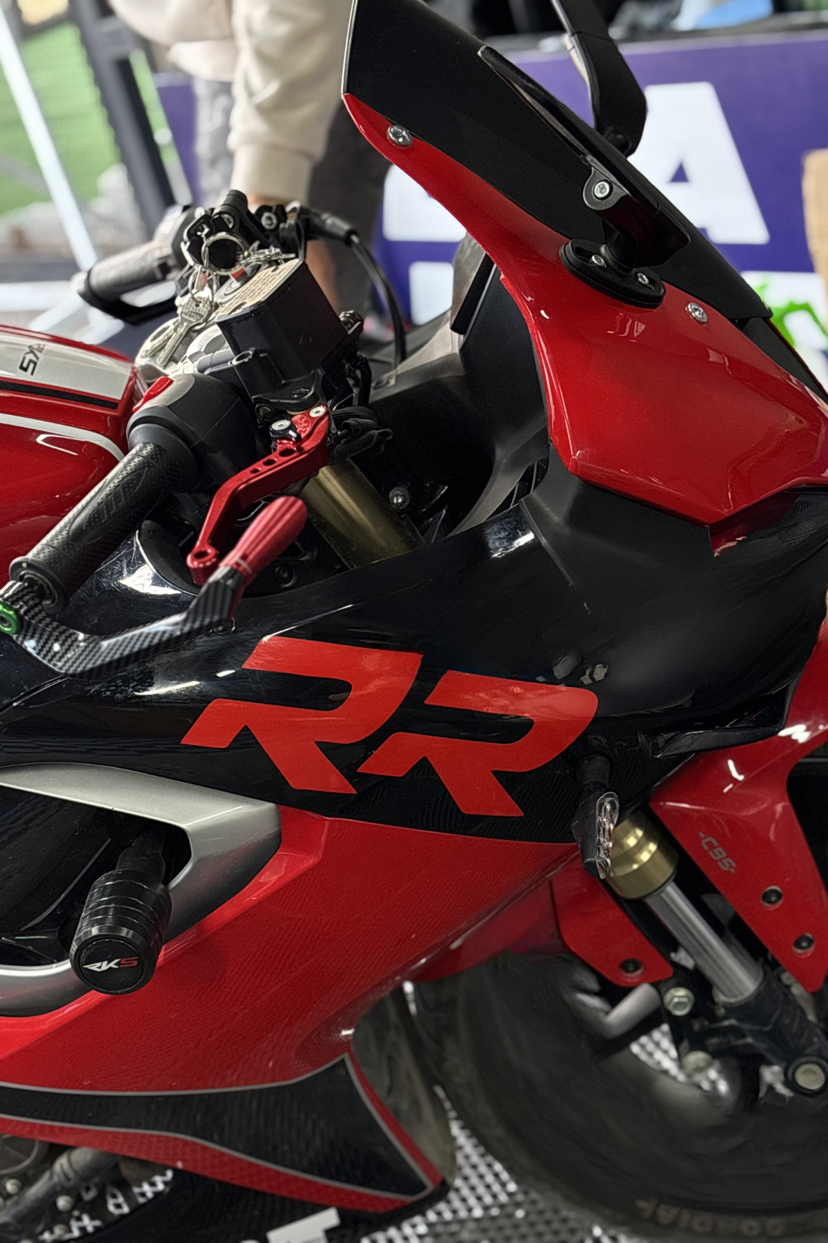 SRK 125/250R için Uyumlu RR Sticker Etiket (25CMx10CM)