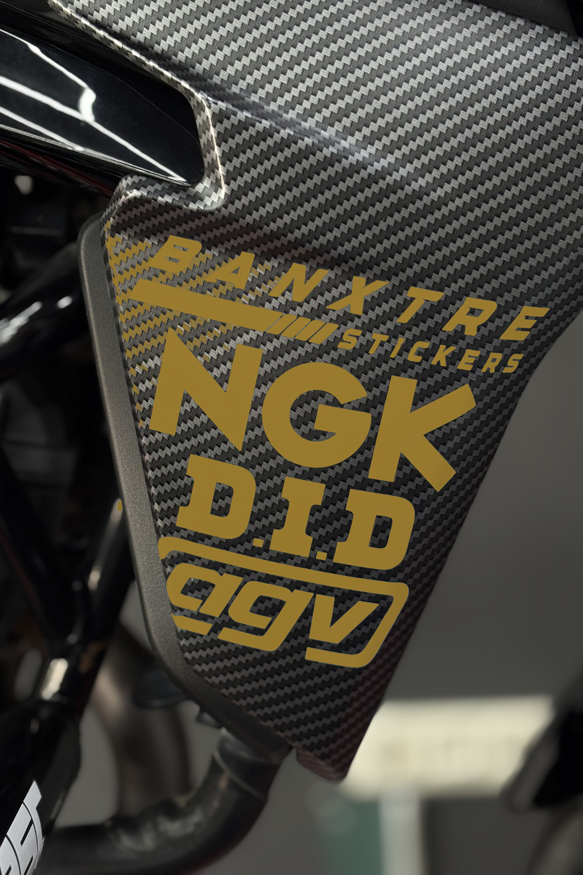 Motosiklet için 4'lü Sponsor Sticker Set AGV NGK DID